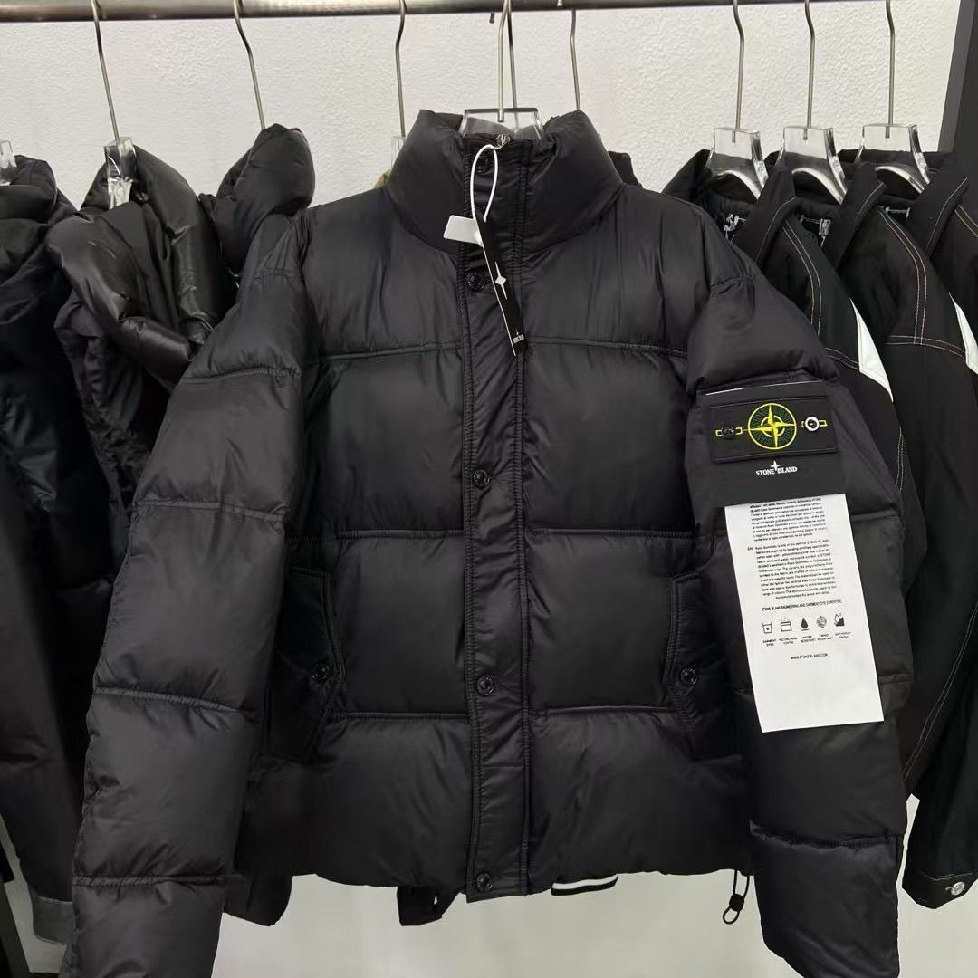 『M-4XL』冬用綿入りコートバッジ、メンズとレディースの綿入りジャケット、ゆったりとした、暖かい、厚手の、防水アウターウェア、刺繍入り