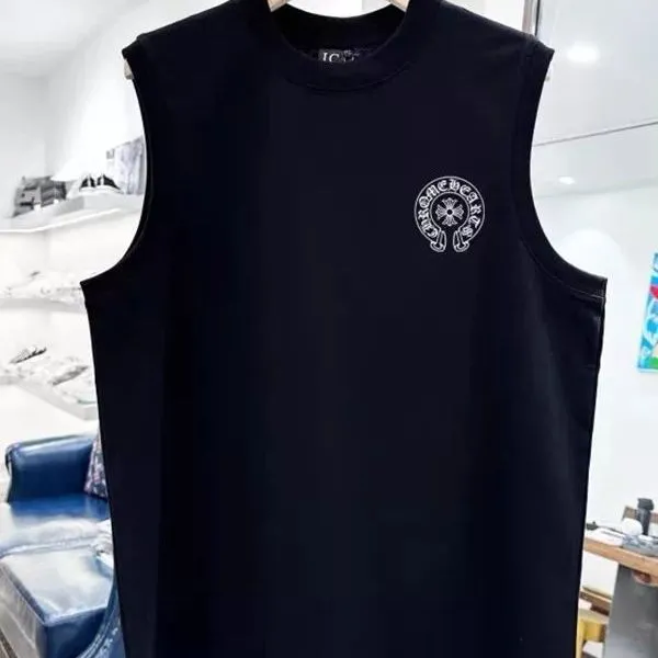 『M-3xL』ゆったりとしたプリント柄のノースリーブベスト、ユニセックスのカジュアルTシャツ