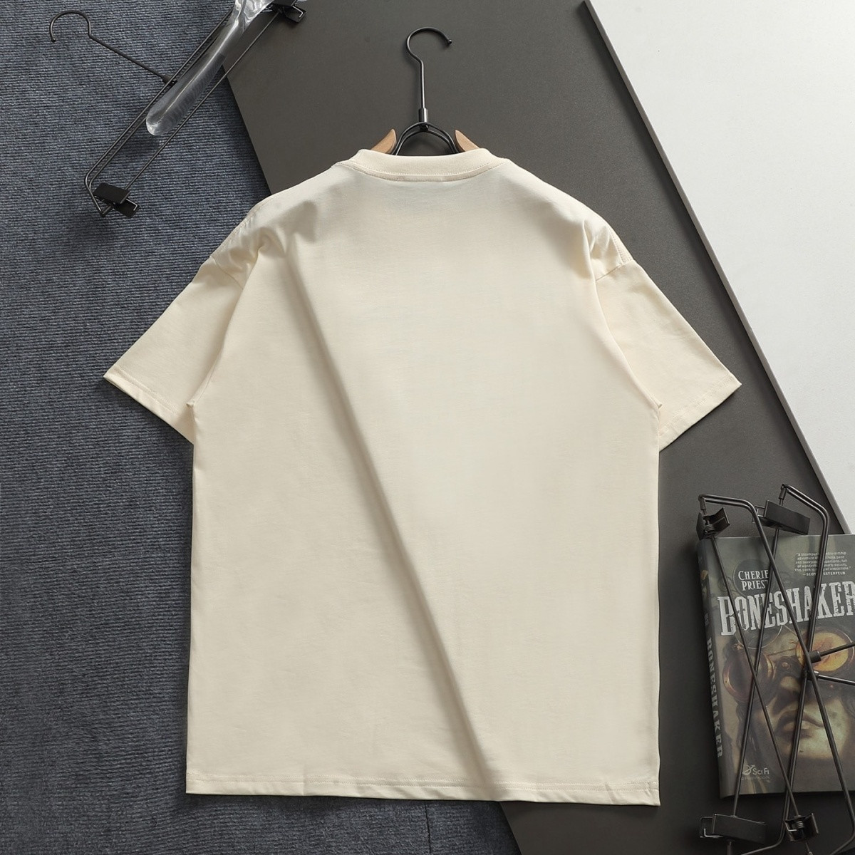 『XS-L』サマークラシック クルーネック 刺繍入り 半袖Tシャツ カジュアル