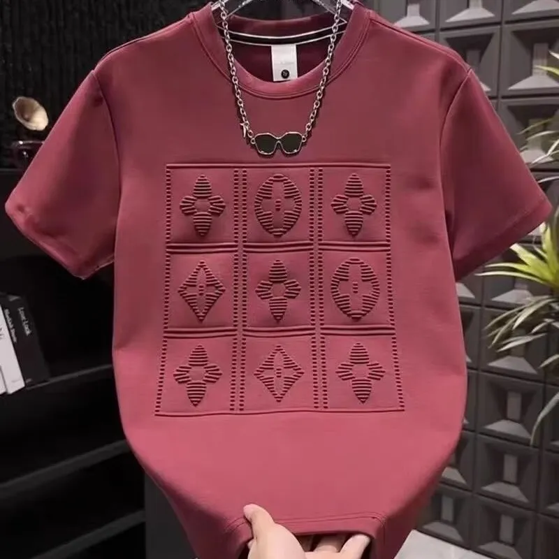 『M-4XL』大人気デザイン 通勤カジュアルにもスタイリッシュな重工レタープリントTシャツ