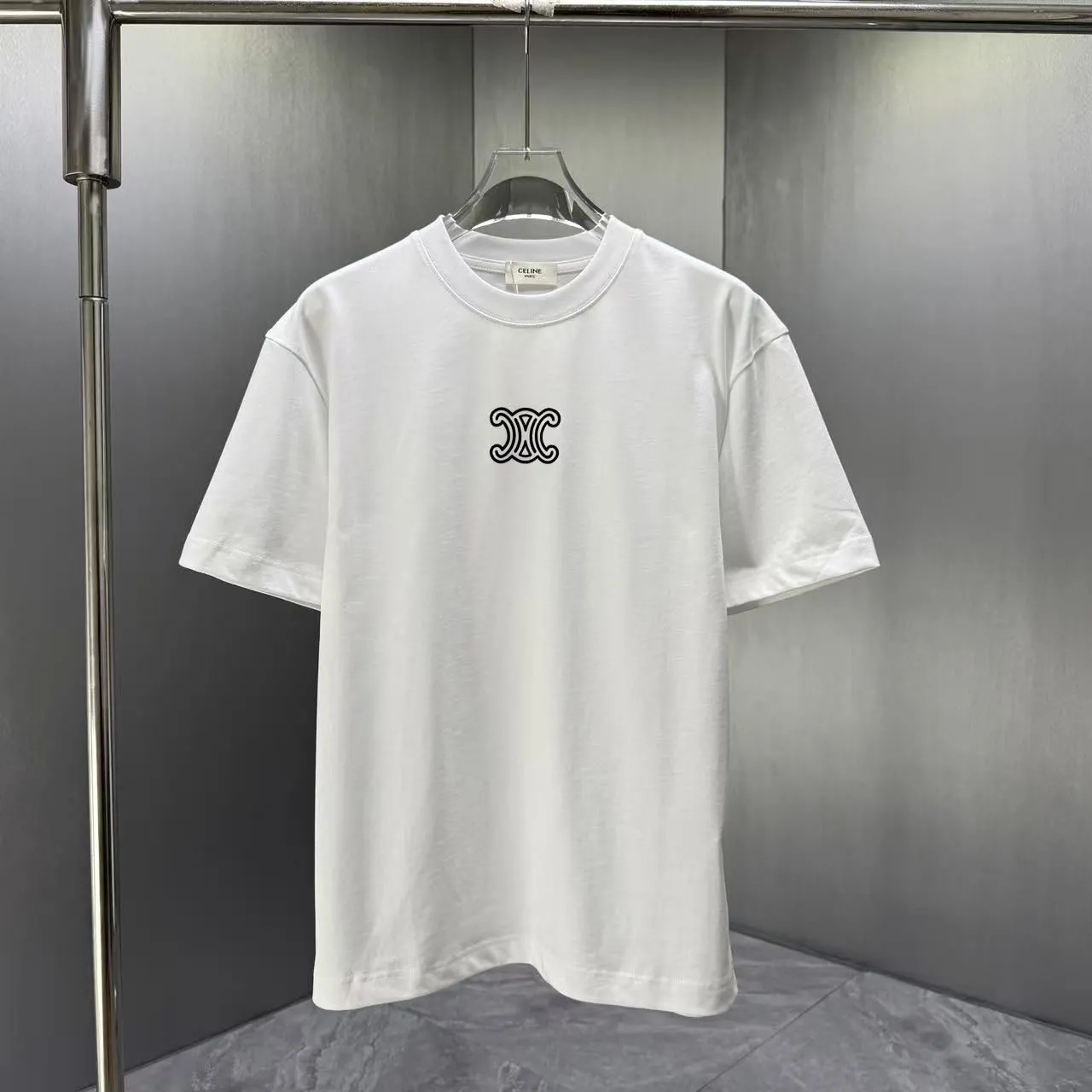 『S-XL』カップル向けサマールーズクルーネックTシャツ