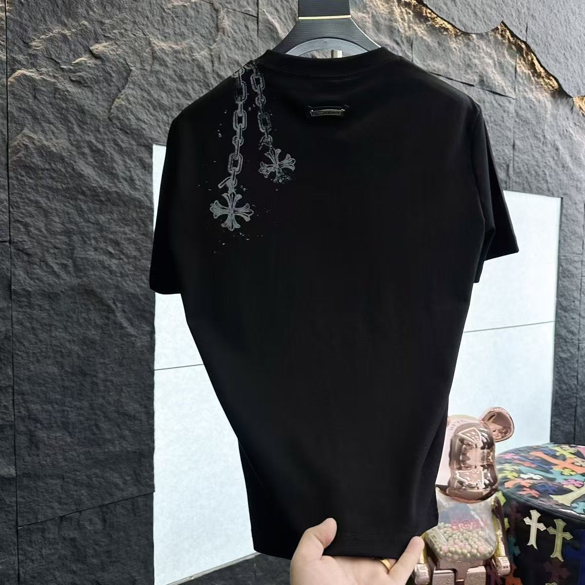 【L-4XL】カップル向けサマールーズクルーネックTシャツ