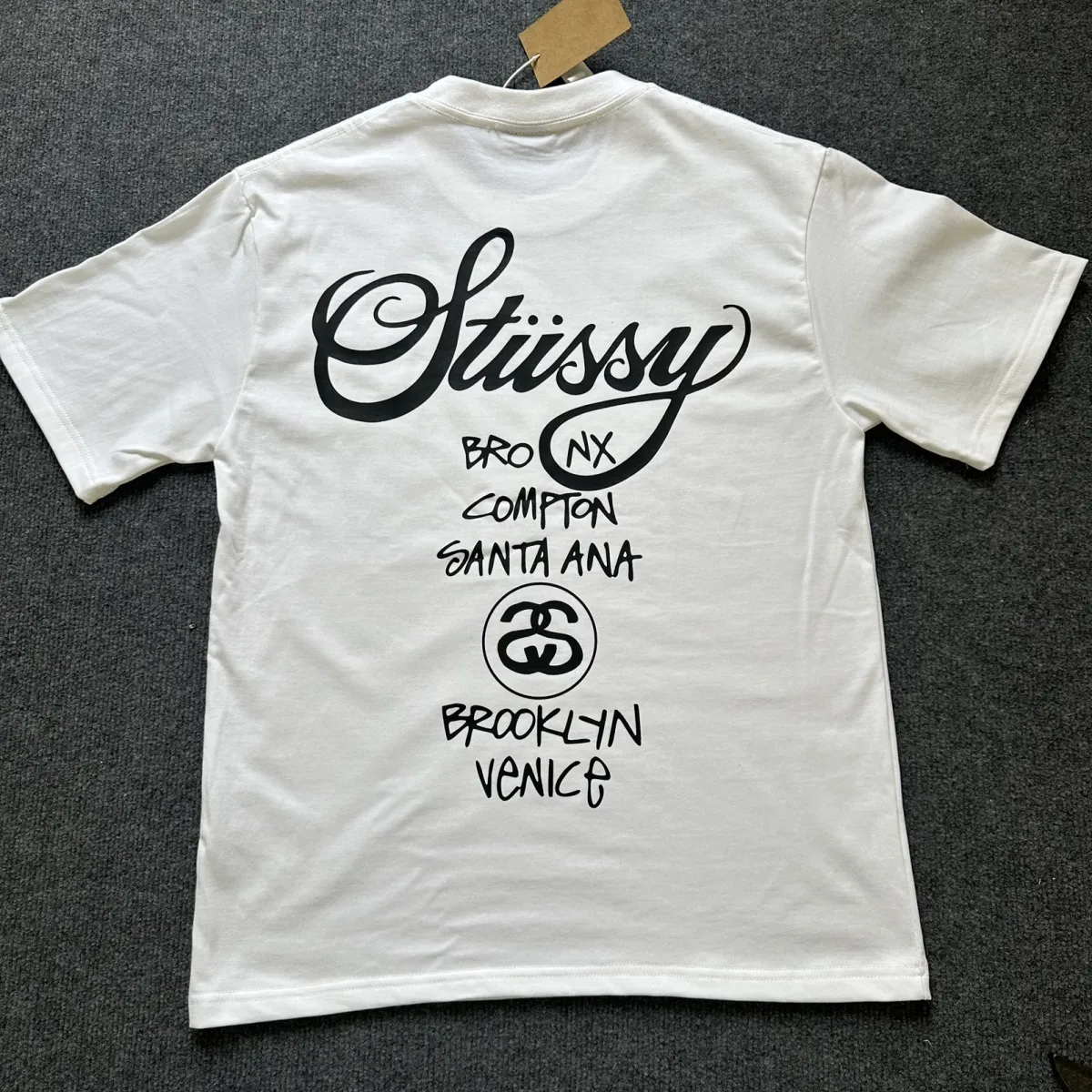 『M-3XL』夏用ピュアコットン製ゆったりプリント半袖Tシャツ