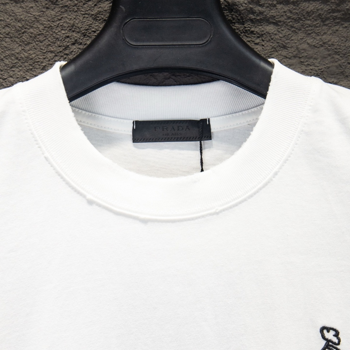 『S-XL』新作ラウンドネック半袖刺繍パッチメンズカジュアルスタイル