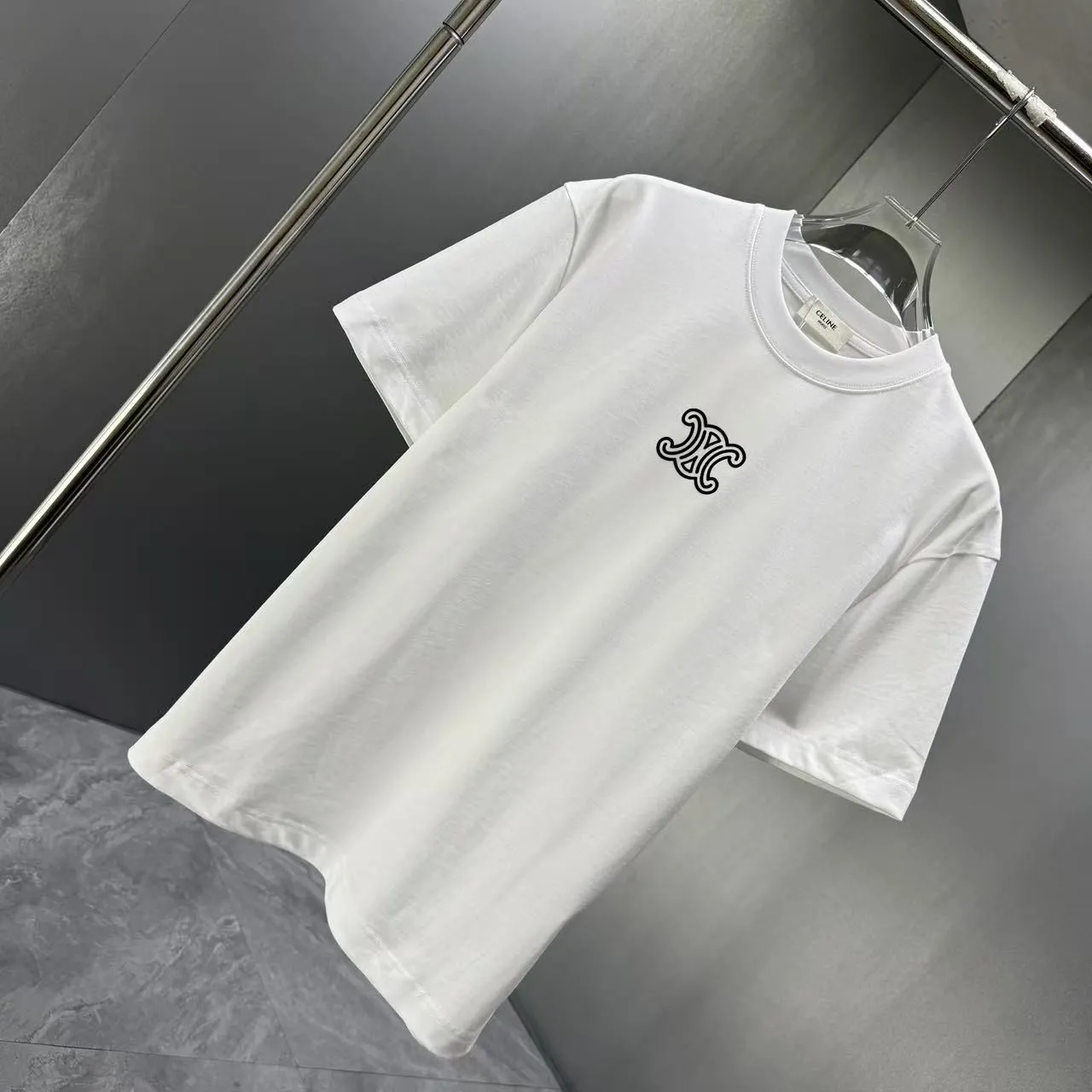 『S-XL』カップル向けサマールーズクルーネックTシャツ