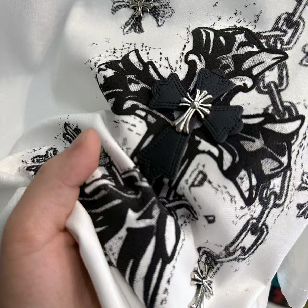 【L-4XL】カップル向けサマールーズクルーネックTシャツ