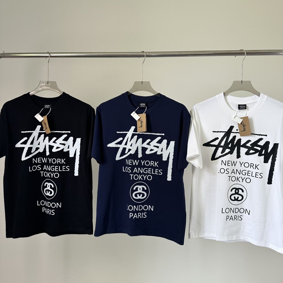 『M-3XL』夏用ピュアコットン製ゆったりプリント半袖Tシャツ