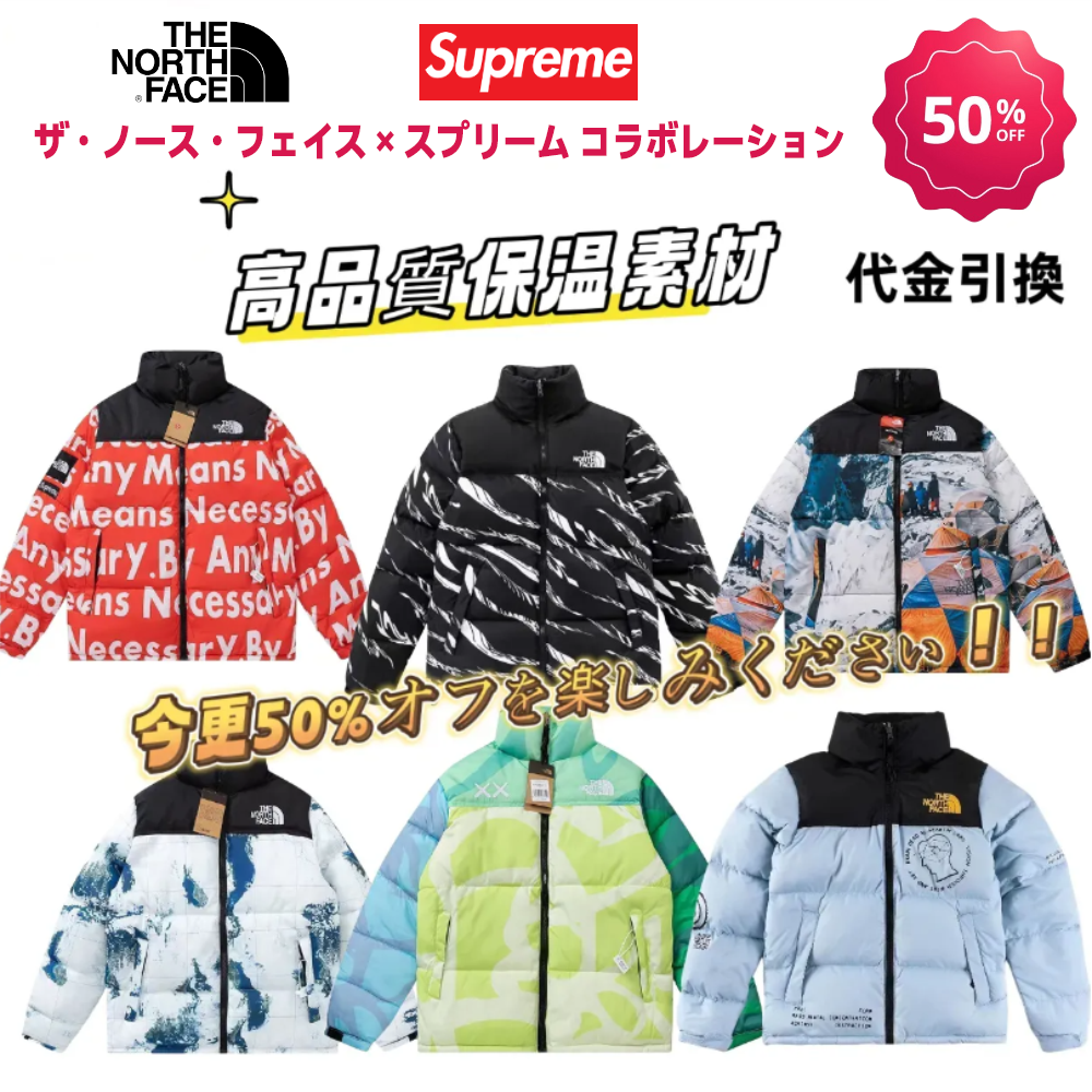 ザ・ノースフェイス×シュプリーム ジョイント マルチカラー CHALLENGE AIR DOWN JACKET ダックダウンジャケット