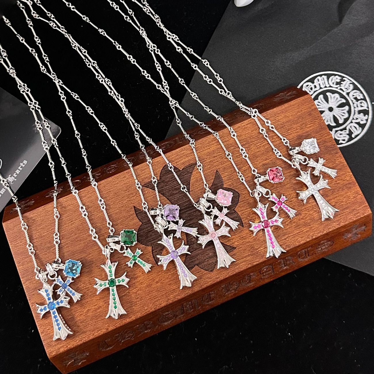 クロムハーツ シュガーキューブネックレス - 新作高級カップル用鎖骨チェーン