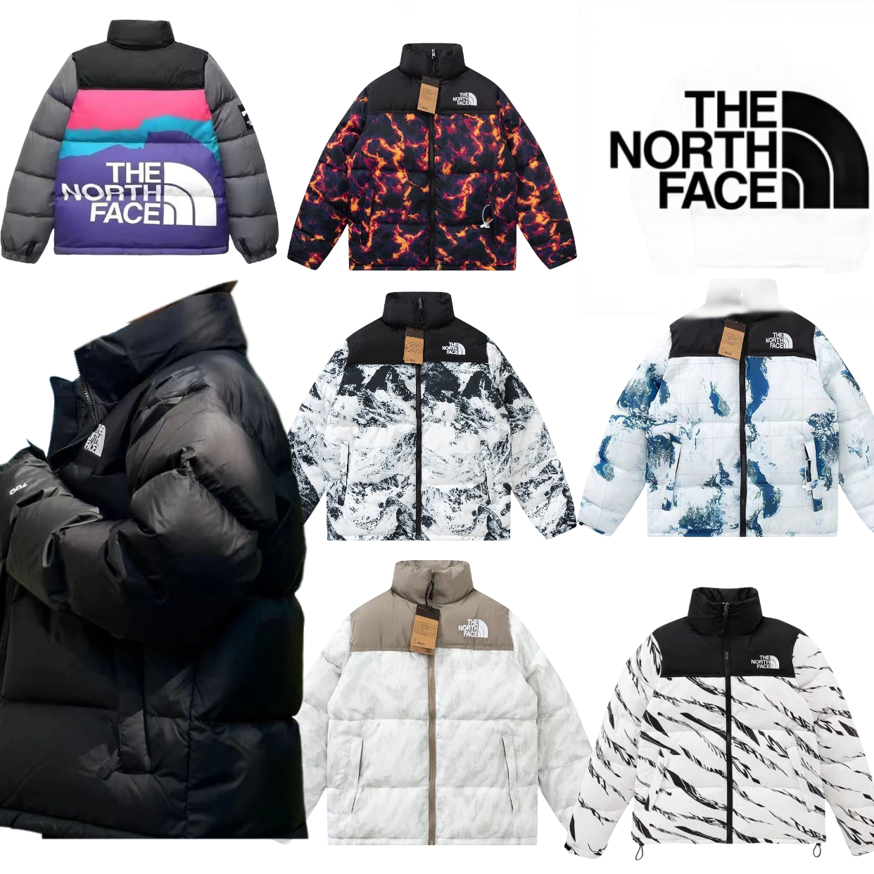 ザ・ノースフェイス×シュプリーム ジョイント マルチカラー CHALLENGE AIR DOWN JACKET ダックダウンジャケット