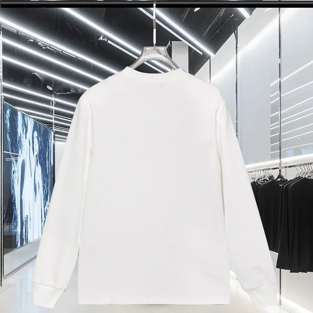 『M-3XL』クラシックレタープリントユニセックスプルオーバーラウンドネック長袖カジュアルスタイル