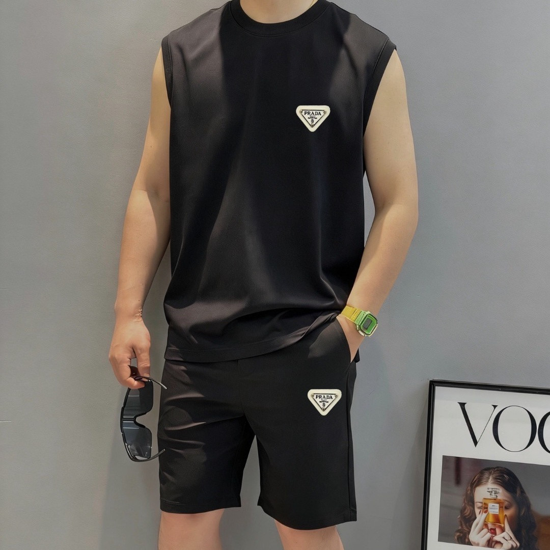 『M-3XL』男性用夏物半袖Tシャツセット、最新トレンドのカジュアルツーピースセット