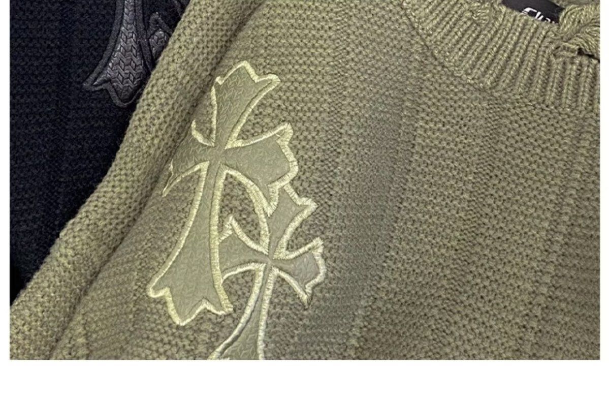 『S-8XL』レトロな秋冬のゆったりセーターのカップルコーデ