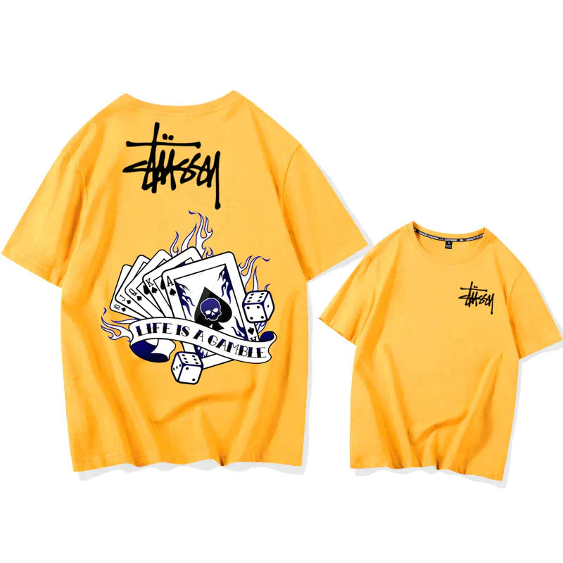 【期間限定割引価格】STUSSY Ace of Spades Casual Short Sleeve