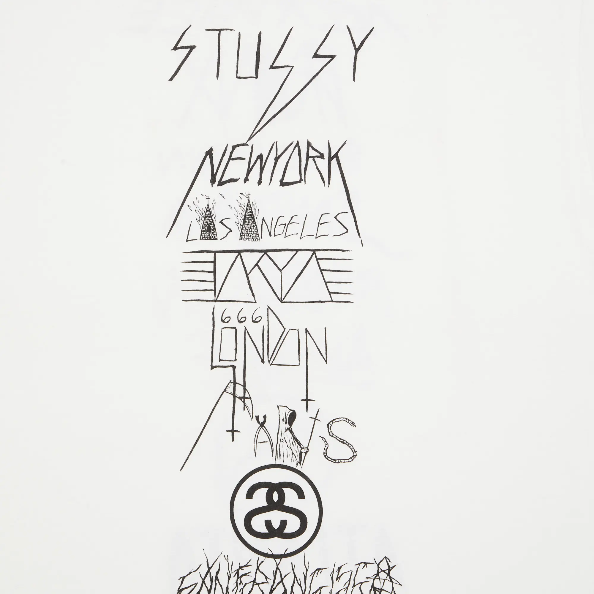 【期間限定割引価格】Stussy Gear Evil World Tour Tee