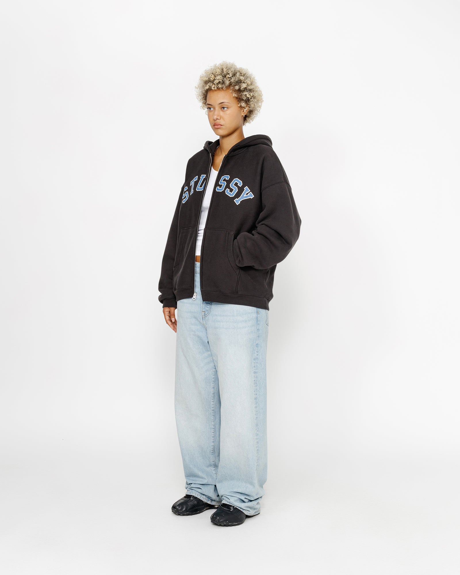 FADED GRAPHIC ZIP HOODIE