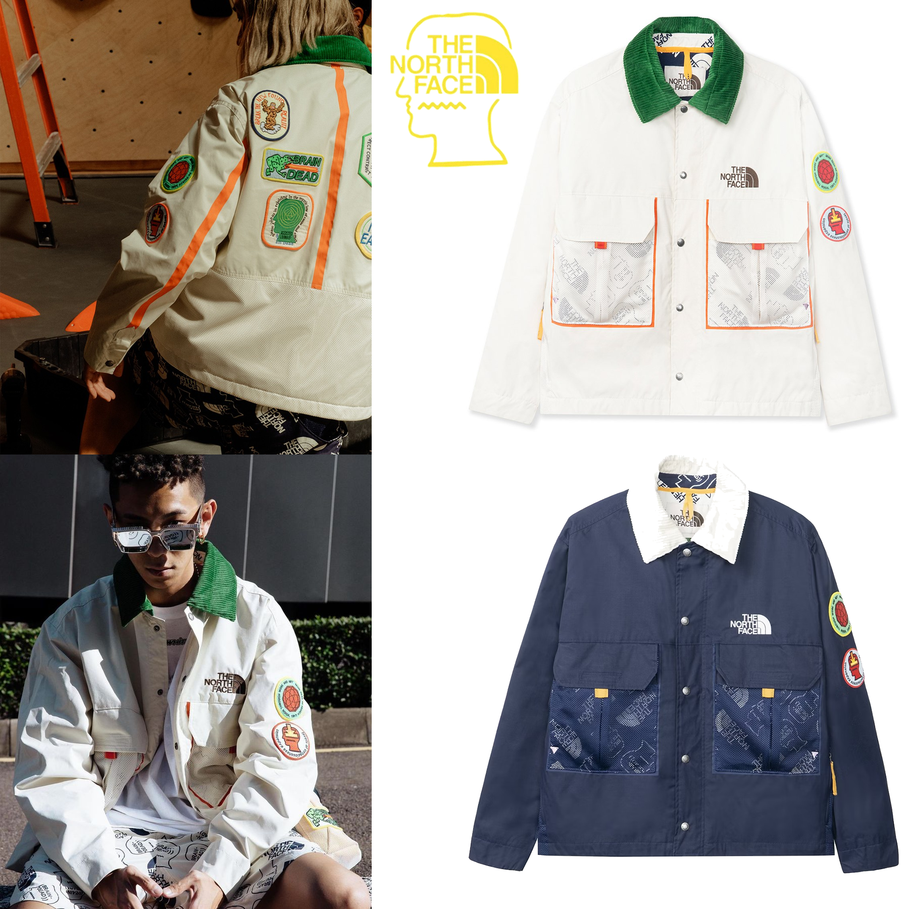 100%正規品 Brain Dead x The North Face 76 Oversized Mountain Chore Coat