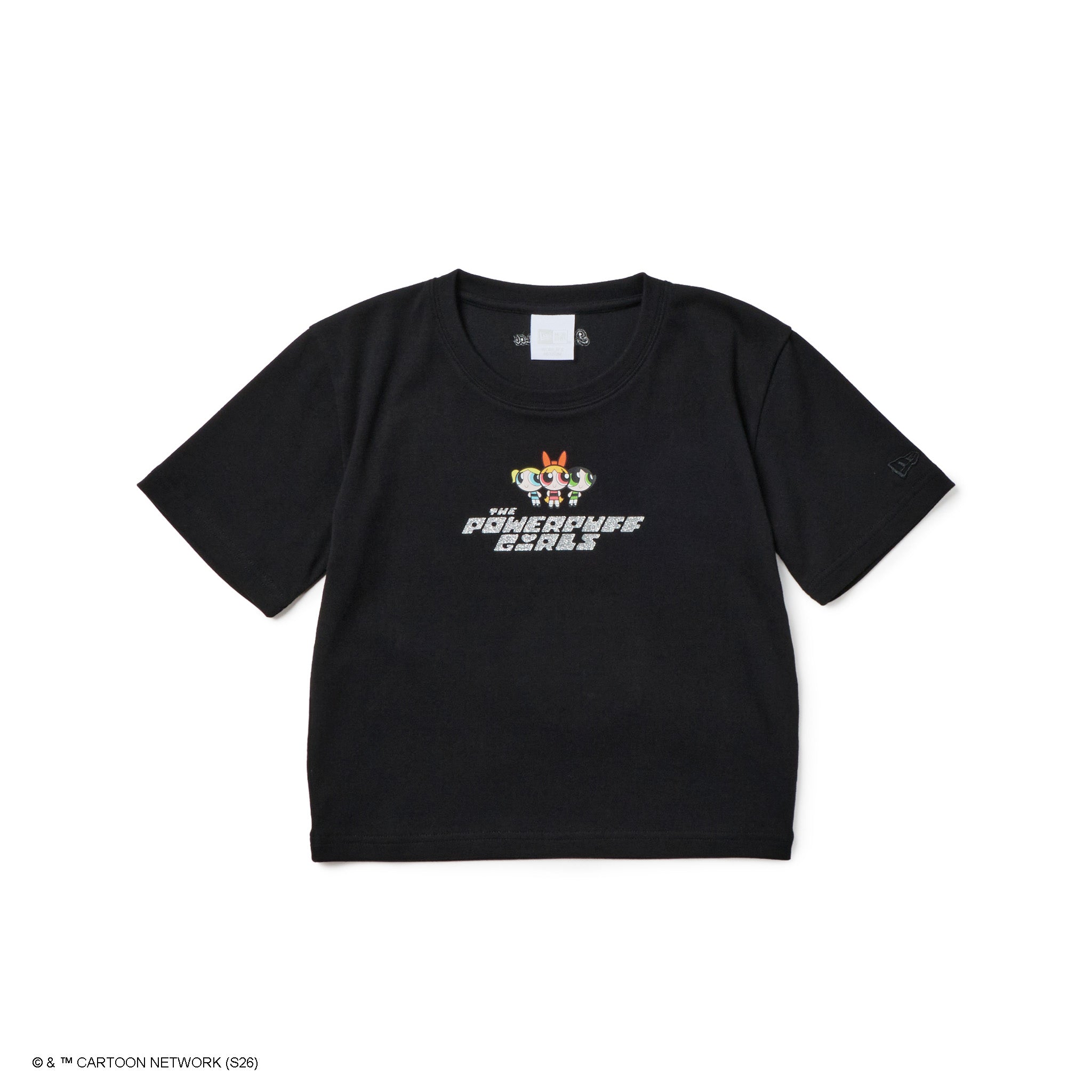 ウィメンズ 半袖 ミニ Tシャツ The Powerpuff Girls パワーパフ ガールズ ブラック