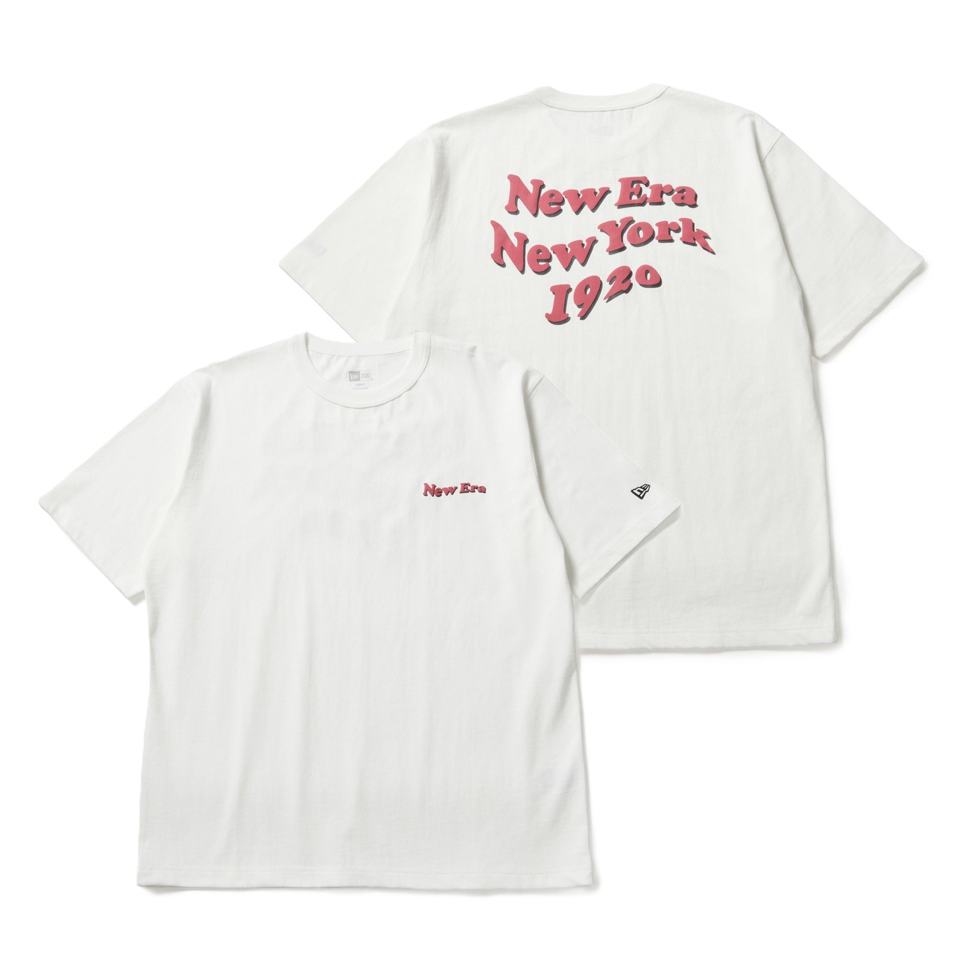 半袖 ウォッシュド コットン Tシャツ Wave Logo オフホワイト