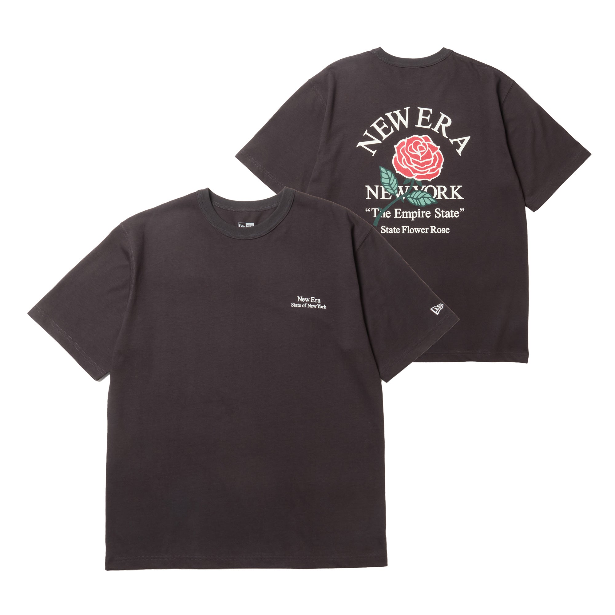 半袖 ウォッシュドコットン Tシャツ State Flower スミクロ