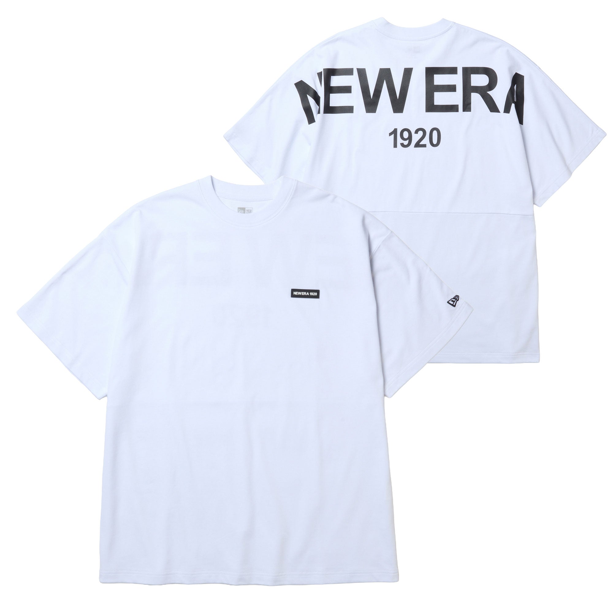半袖 オーバーサイズド ドロップショルダー Tシャツ NEW ERA 1920 ホワイト