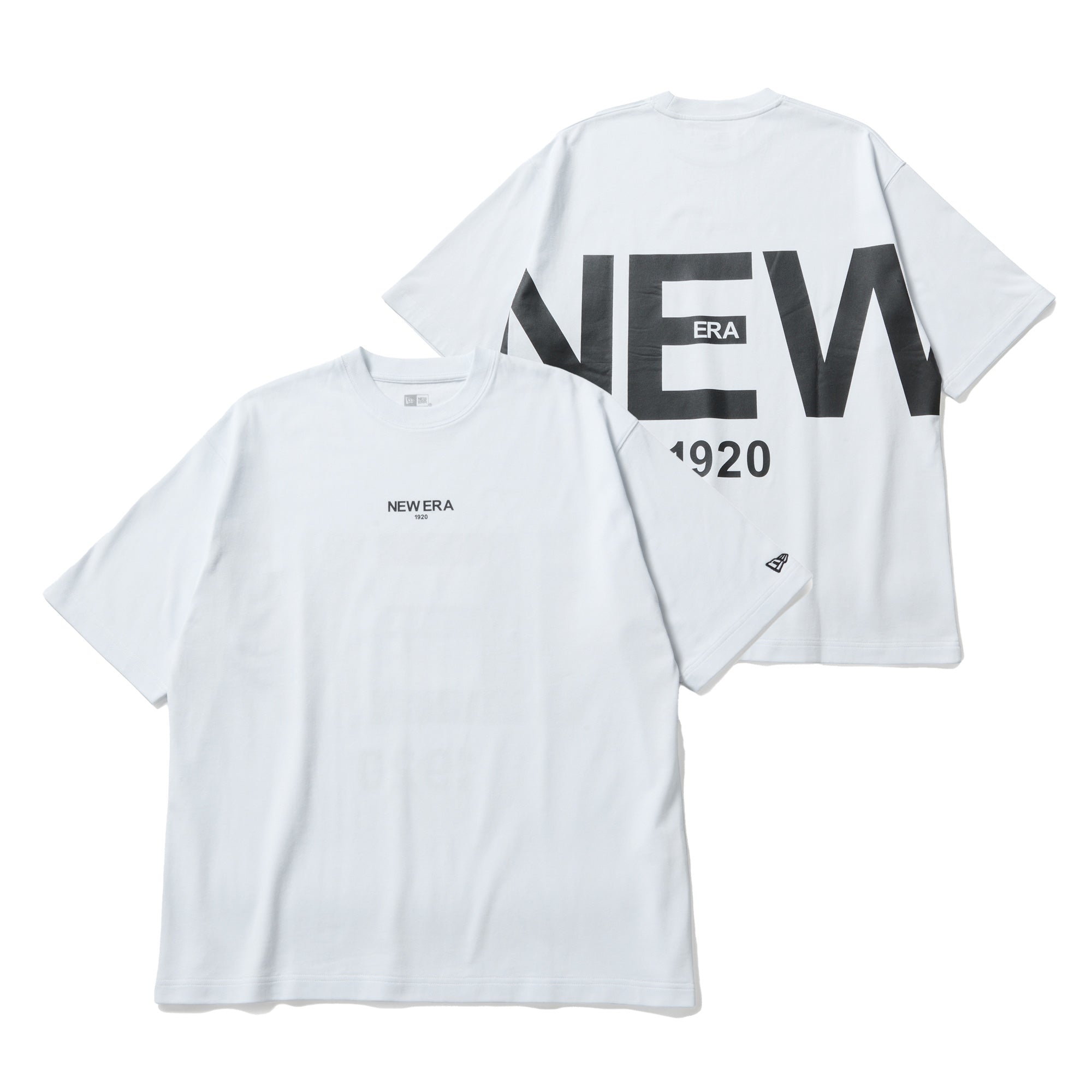 半袖 オーバーサイズド コットン Tシャツ Zoom Up Logo ホワイト