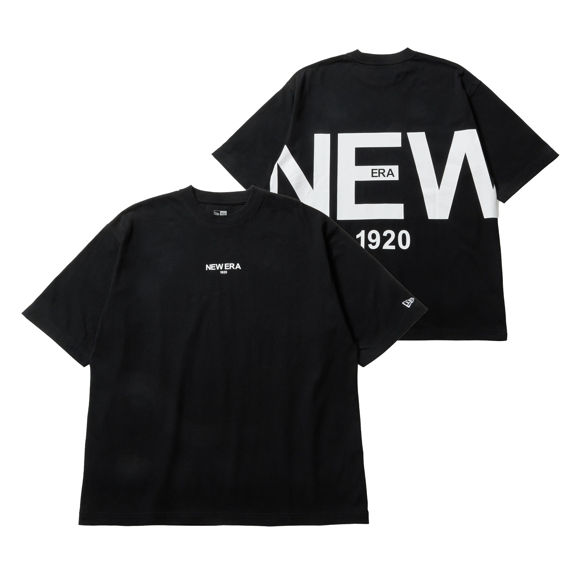 半袖 オーバーサイズド コットン Tシャツ Zoom Up Logo ブラック