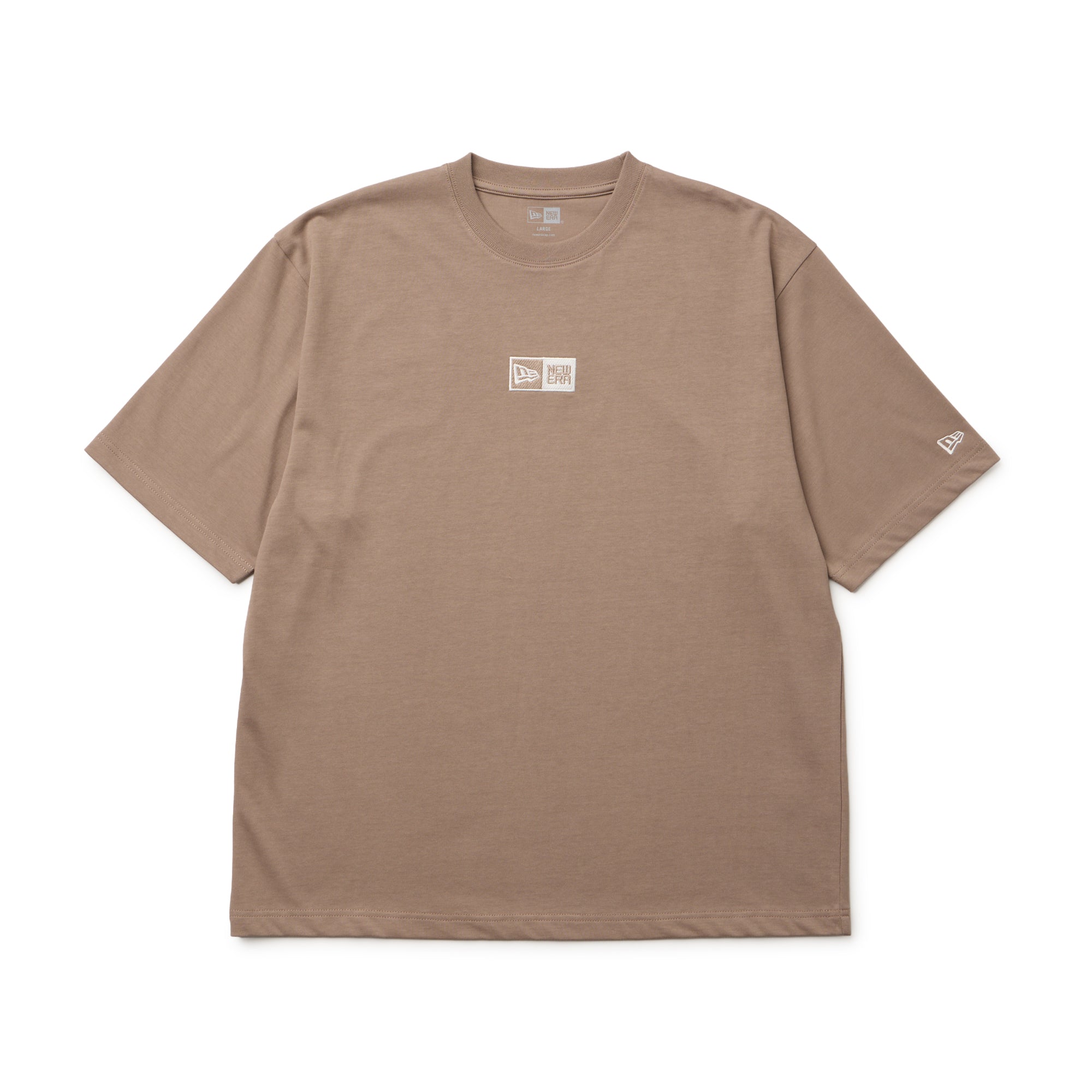 半袖 オーバーサイズド コットン Tシャツ Box Logo Embroidery ピューター