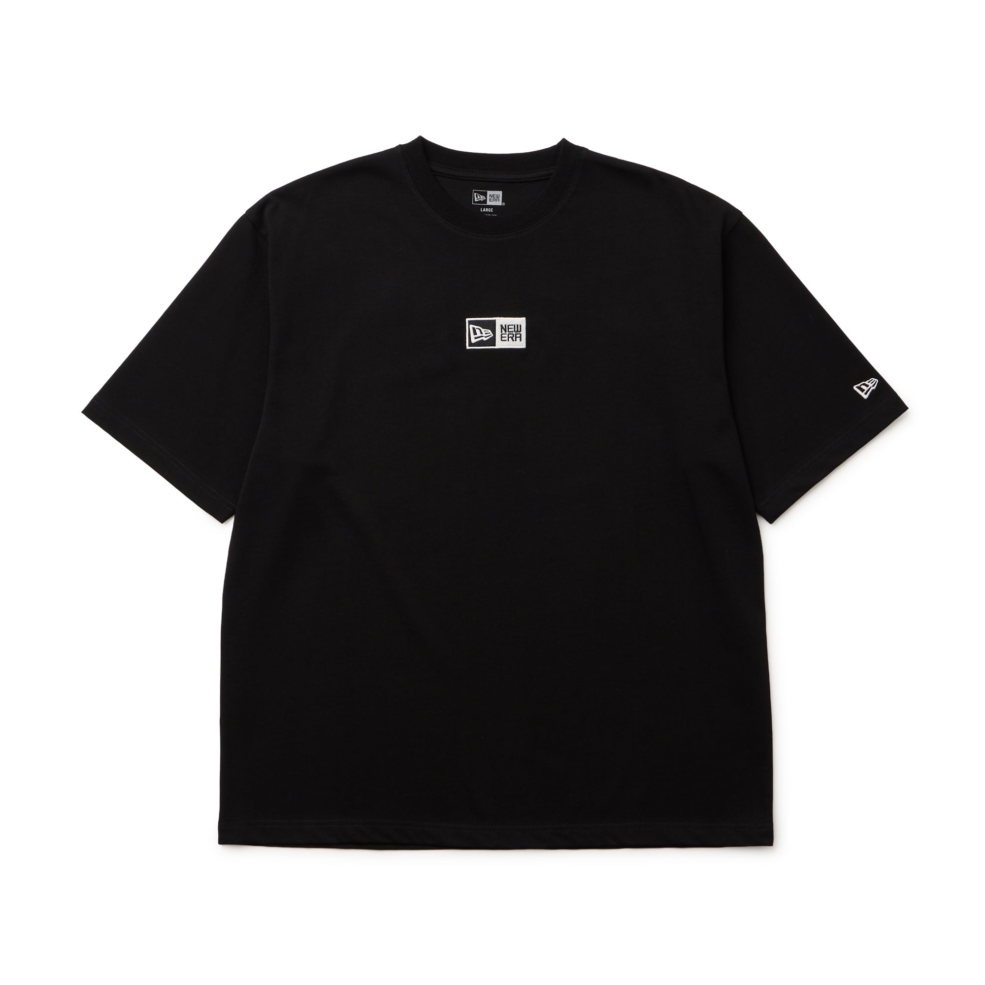 半袖 オーバーサイズド コットン Tシャツ Box Logo Embroidery ブラック
