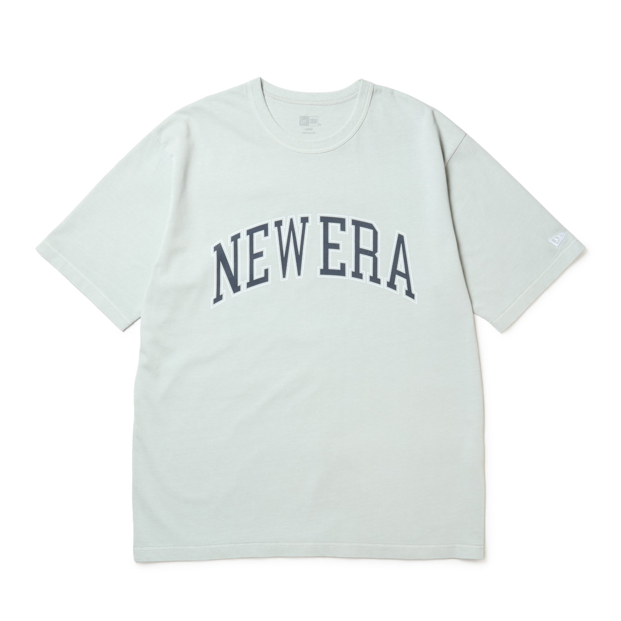 半袖 ガーメントダイ コットン Tシャツ College Logo グレー