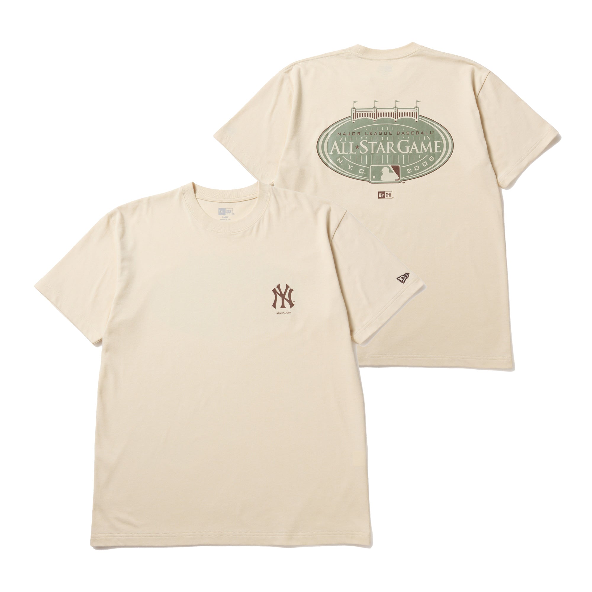 半袖 コットン Tシャツ ニューヨーク・ヤンキース オールスターゲーム クリーム