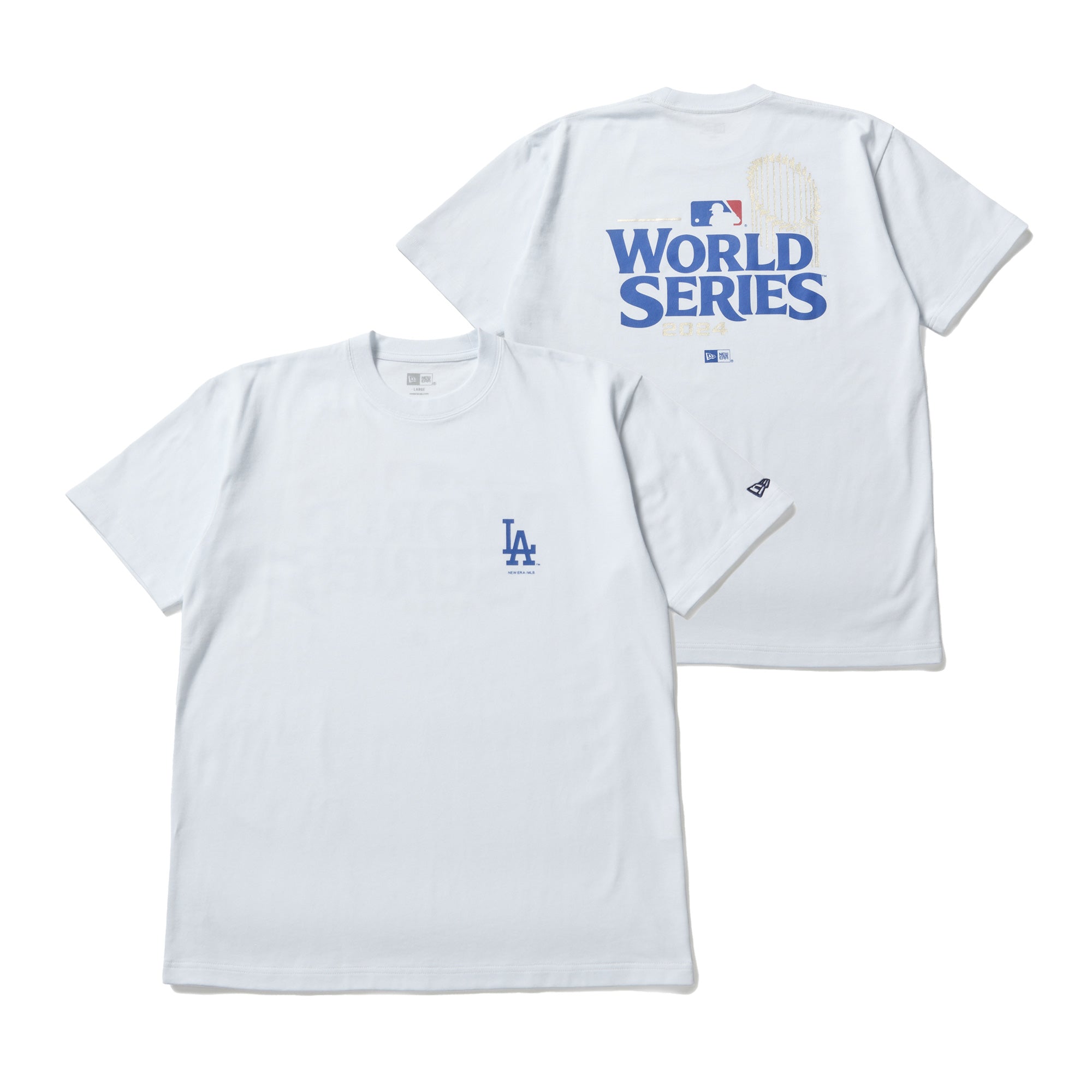半袖 コットン Tシャツ ロサンゼルス・ドジャース ワールドシリーズ ホワイト