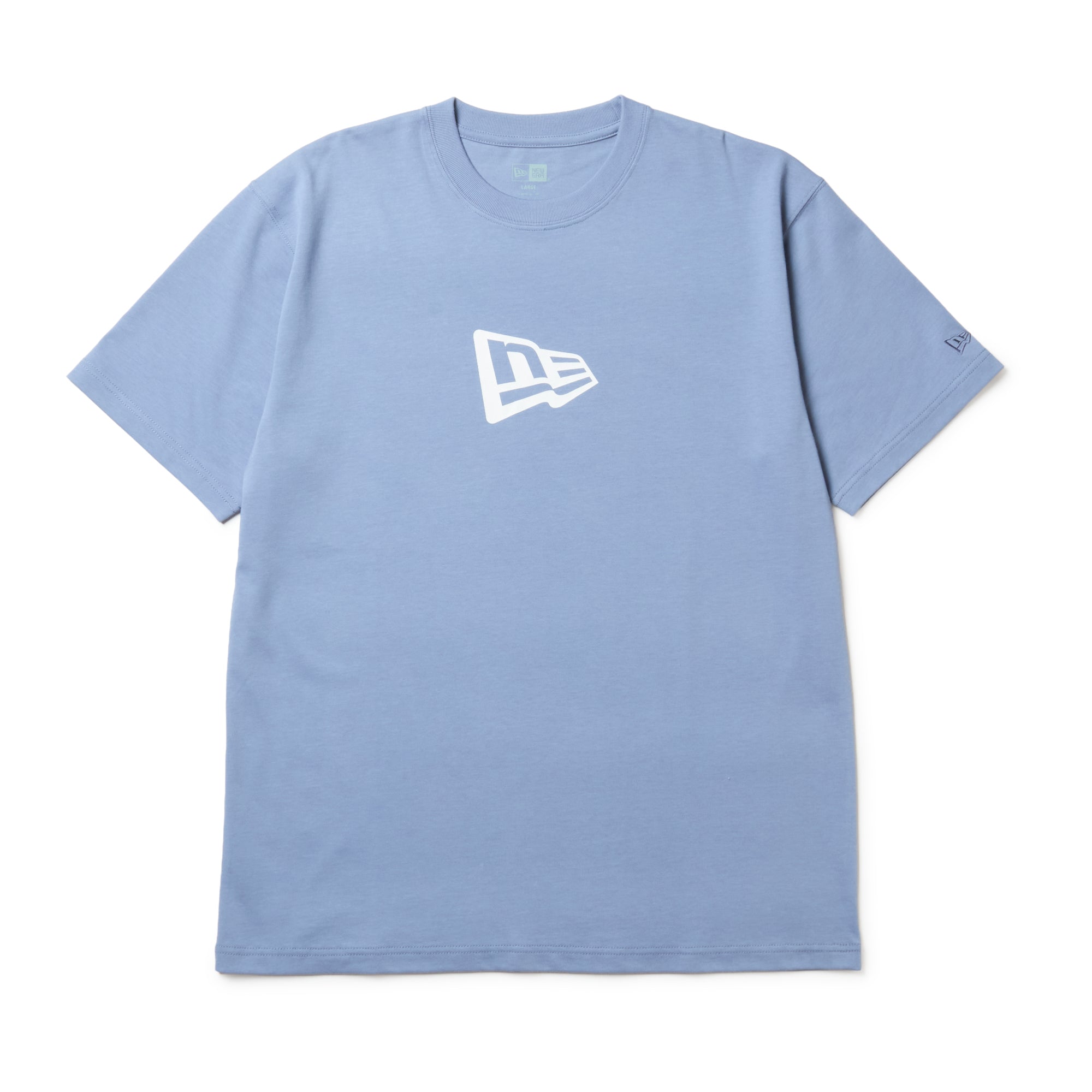 半袖 コットン Tシャツ Flag Logo スレート