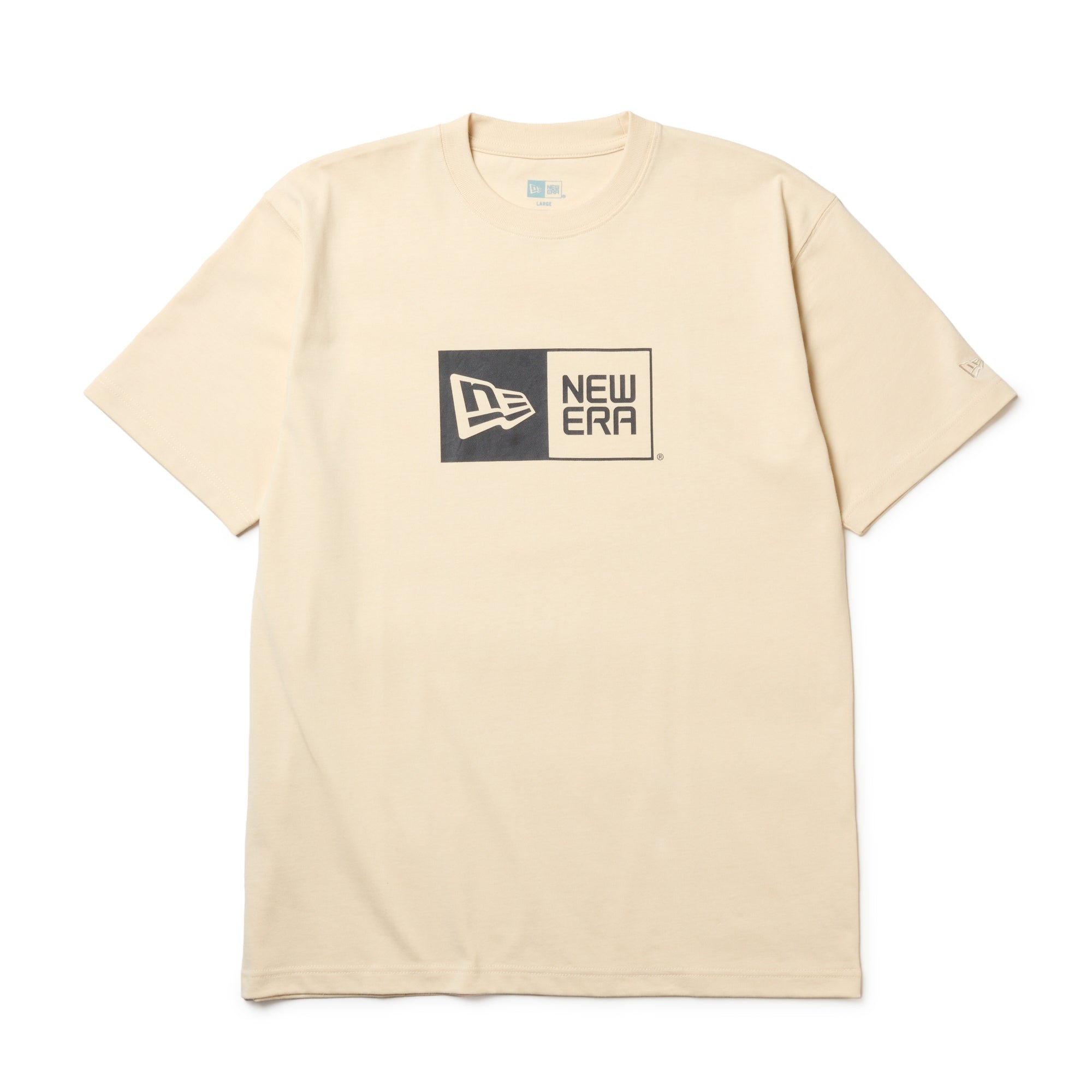 半袖 コットン Tシャツ Box Logo クリーム