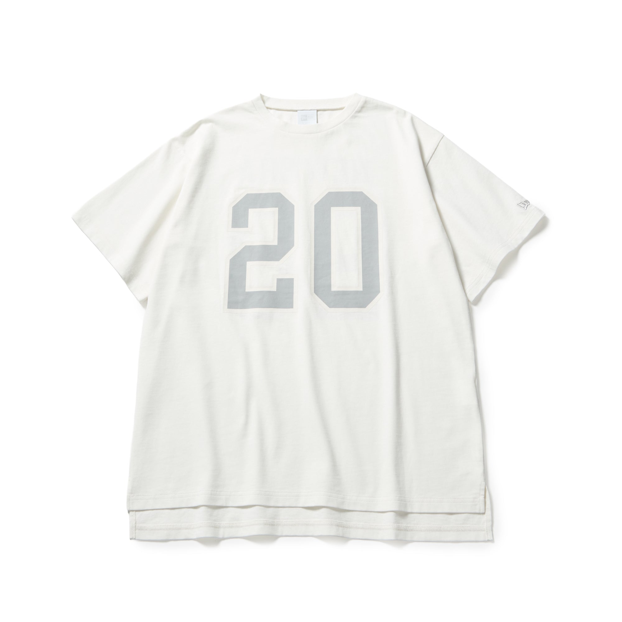 ウィメンズ 半袖 オーバーサイズド ガーメントダイ コットン Tシャツ オフホワイト