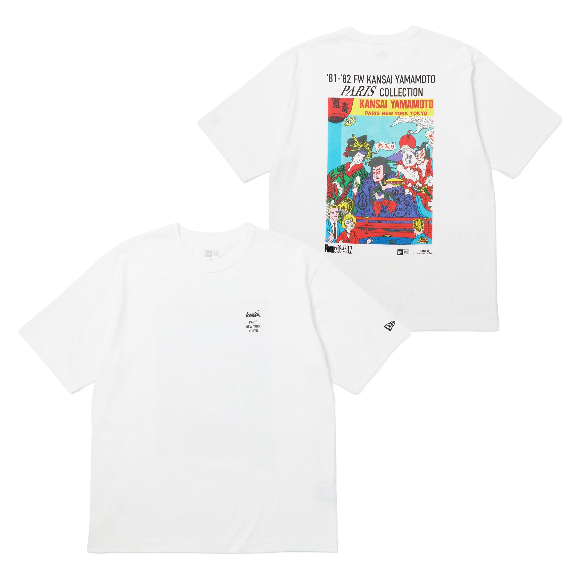 半袖 ウォッシュドコットン Tシャツ kansaï yamamoto kansai / terry jhonson オフホワイト