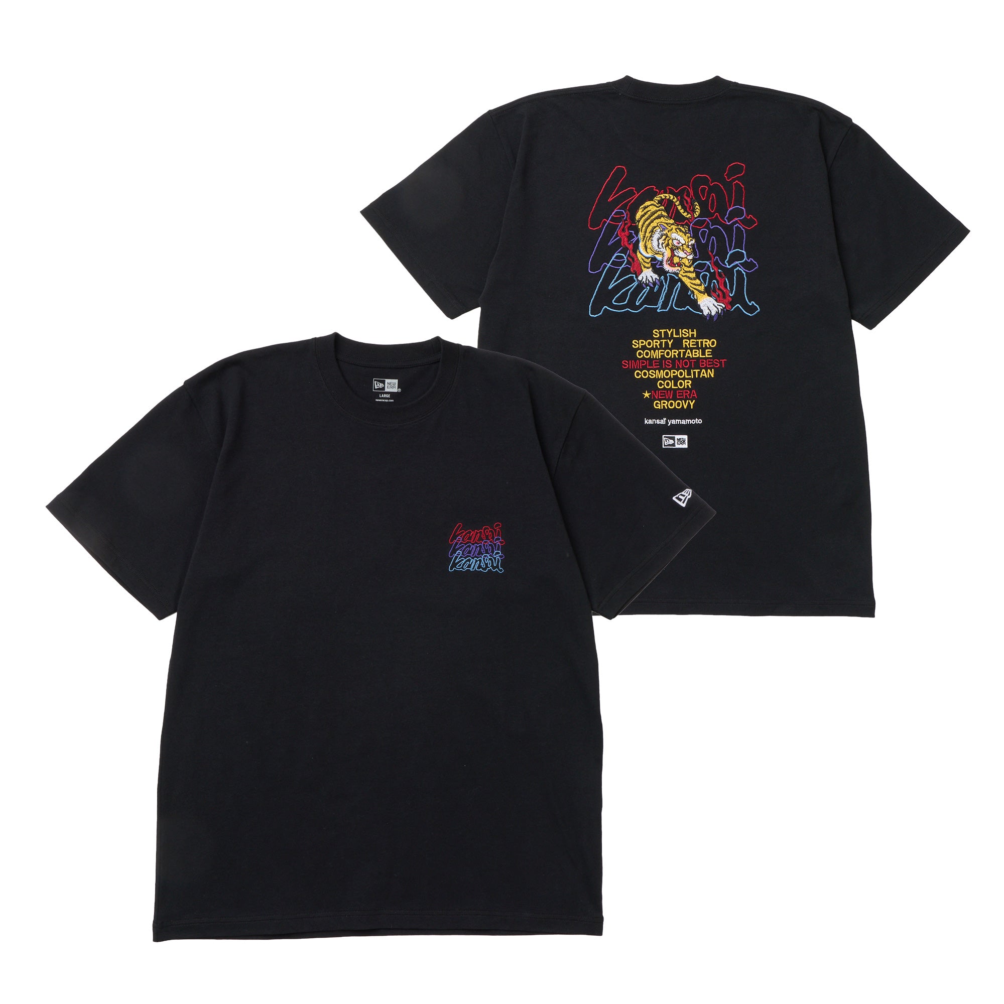 半袖 コットン Tシャツ kansaï yamamoto 虎 ブラック