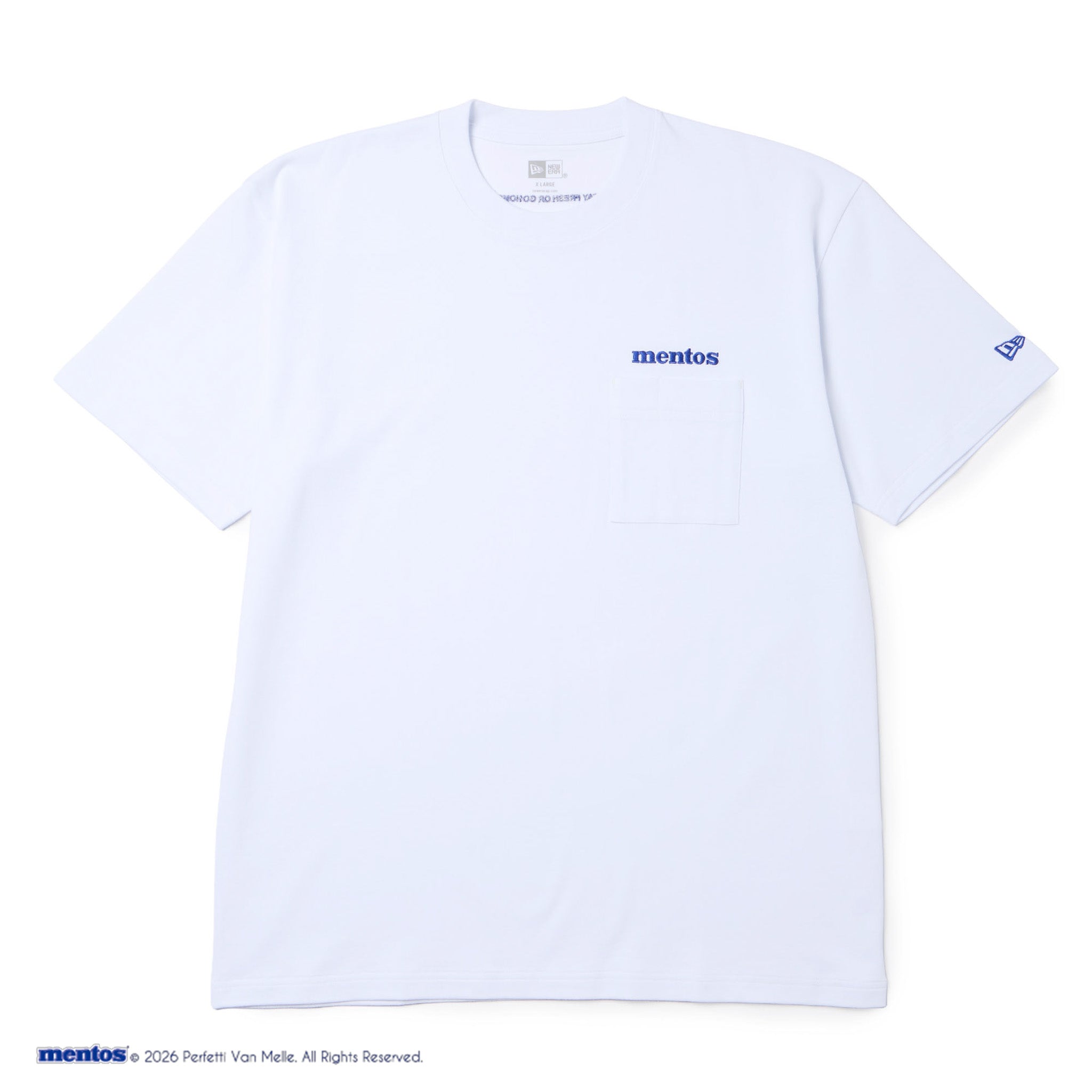 半袖 コットン ポケット Tシャツ mentos メントス ホワイト