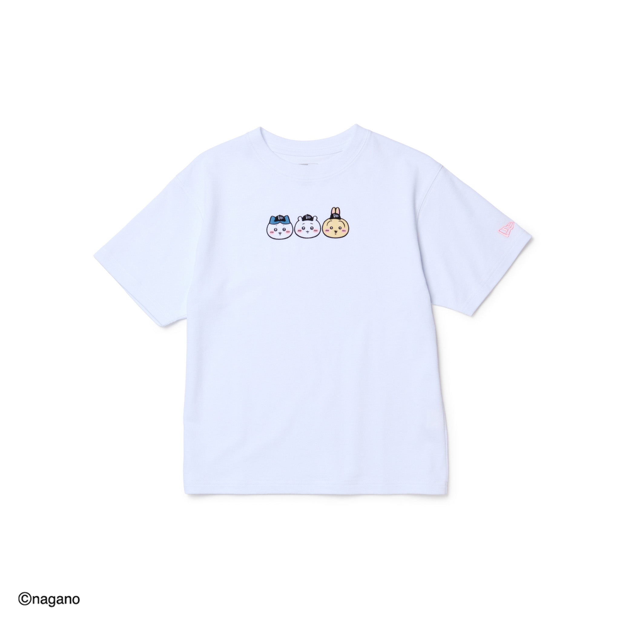 キッズ Youth 半袖 コットン Tシャツ ちいかわ / ちいかわ・ハチワレ・うさぎ ホワイト