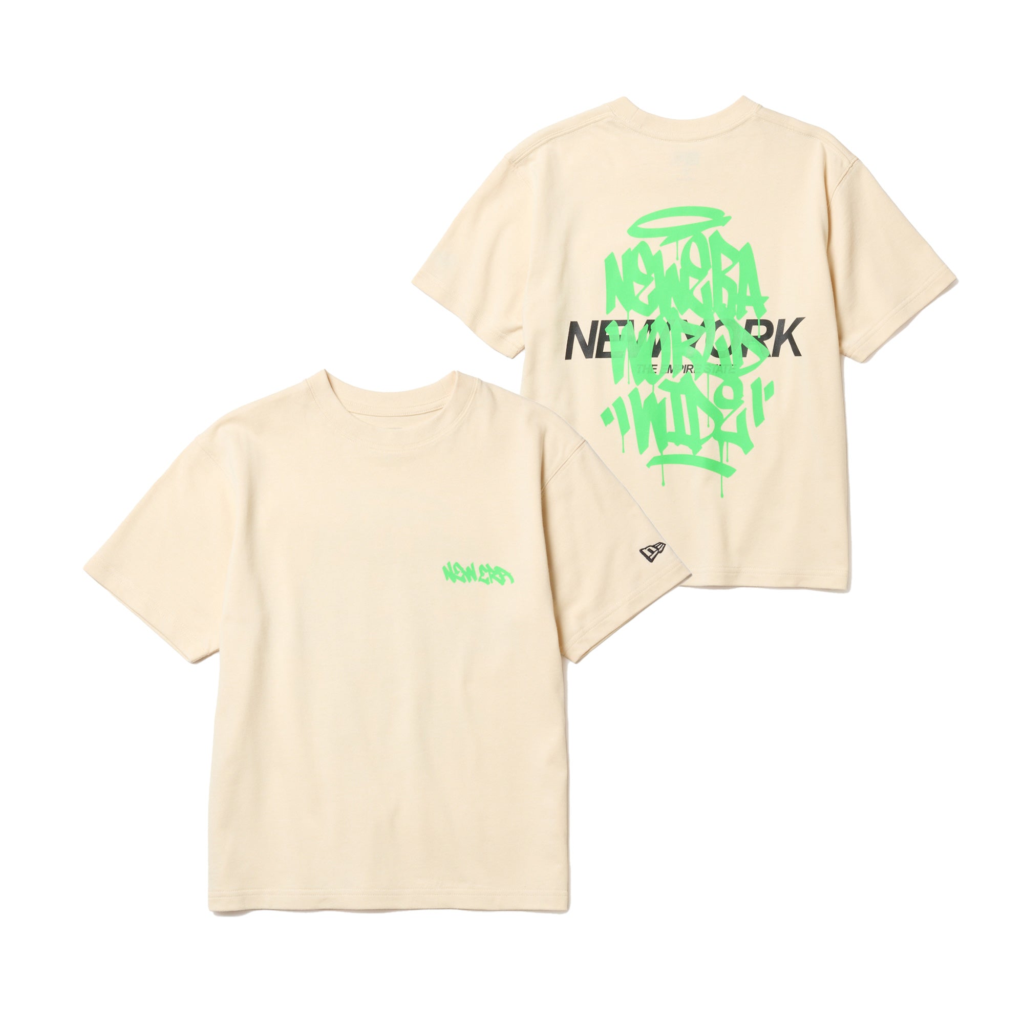 キッズ Youth 半袖 コットン Tシャツ Tagging クリーム