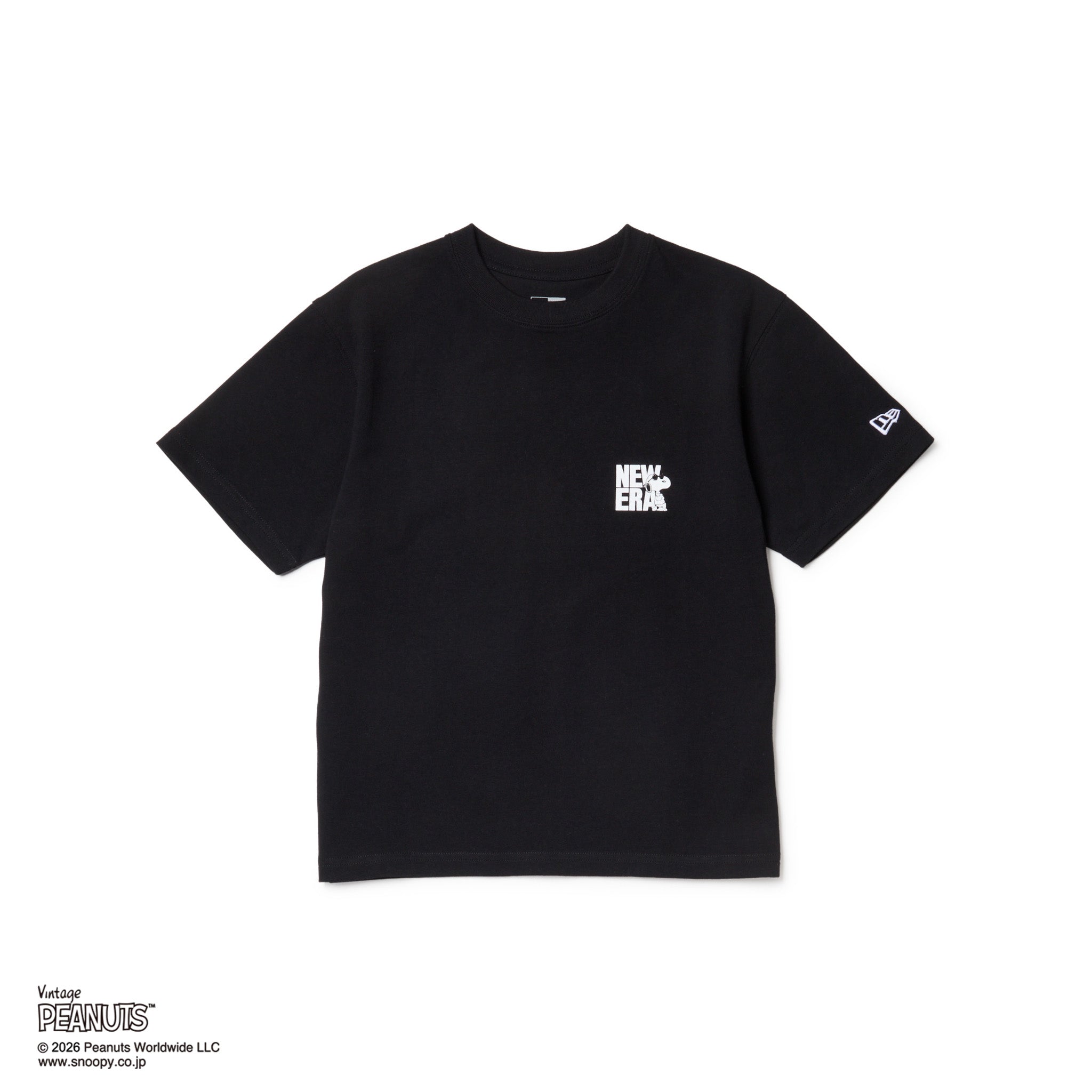 キッズ Youth 半袖 コットン Tシャツ Vintage PEANUTS  ピーナッツ JOE COOL ジョー・クール ブラック