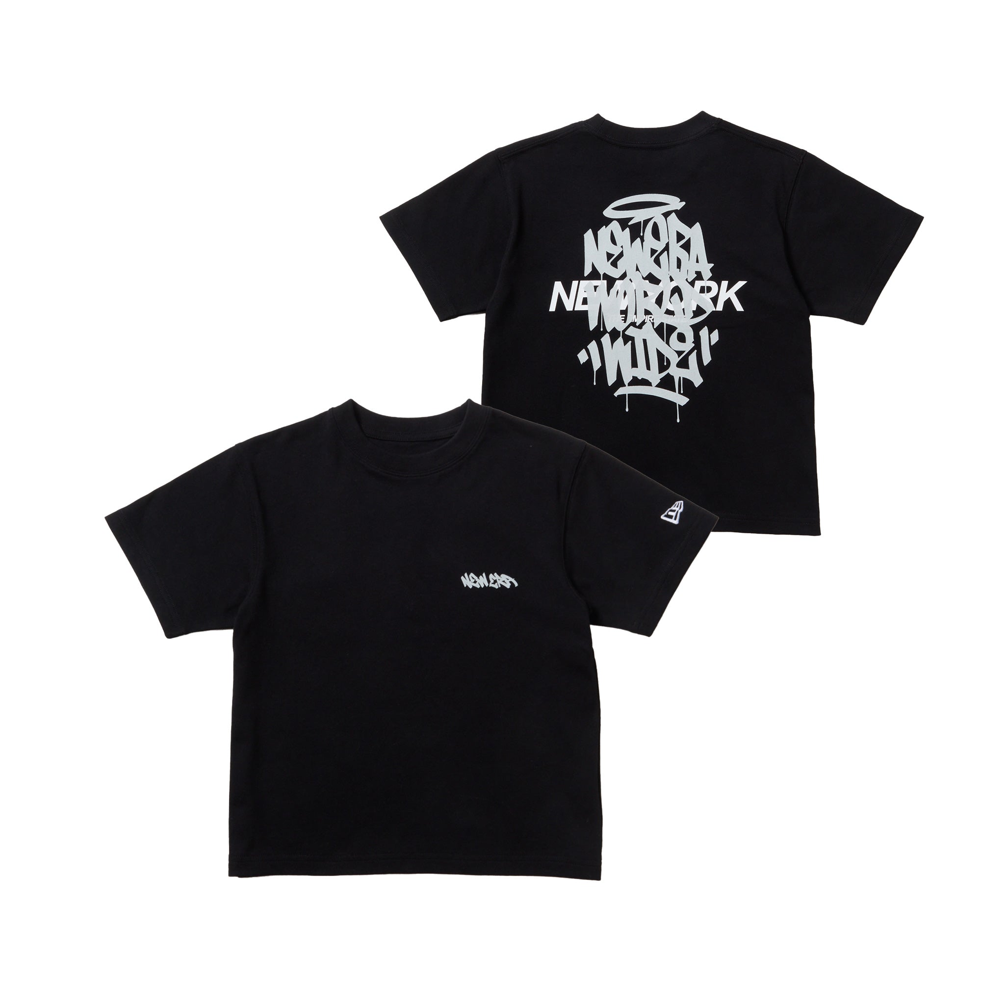 キッズ Child 半袖 コットン Tシャツ Tagging ブラック