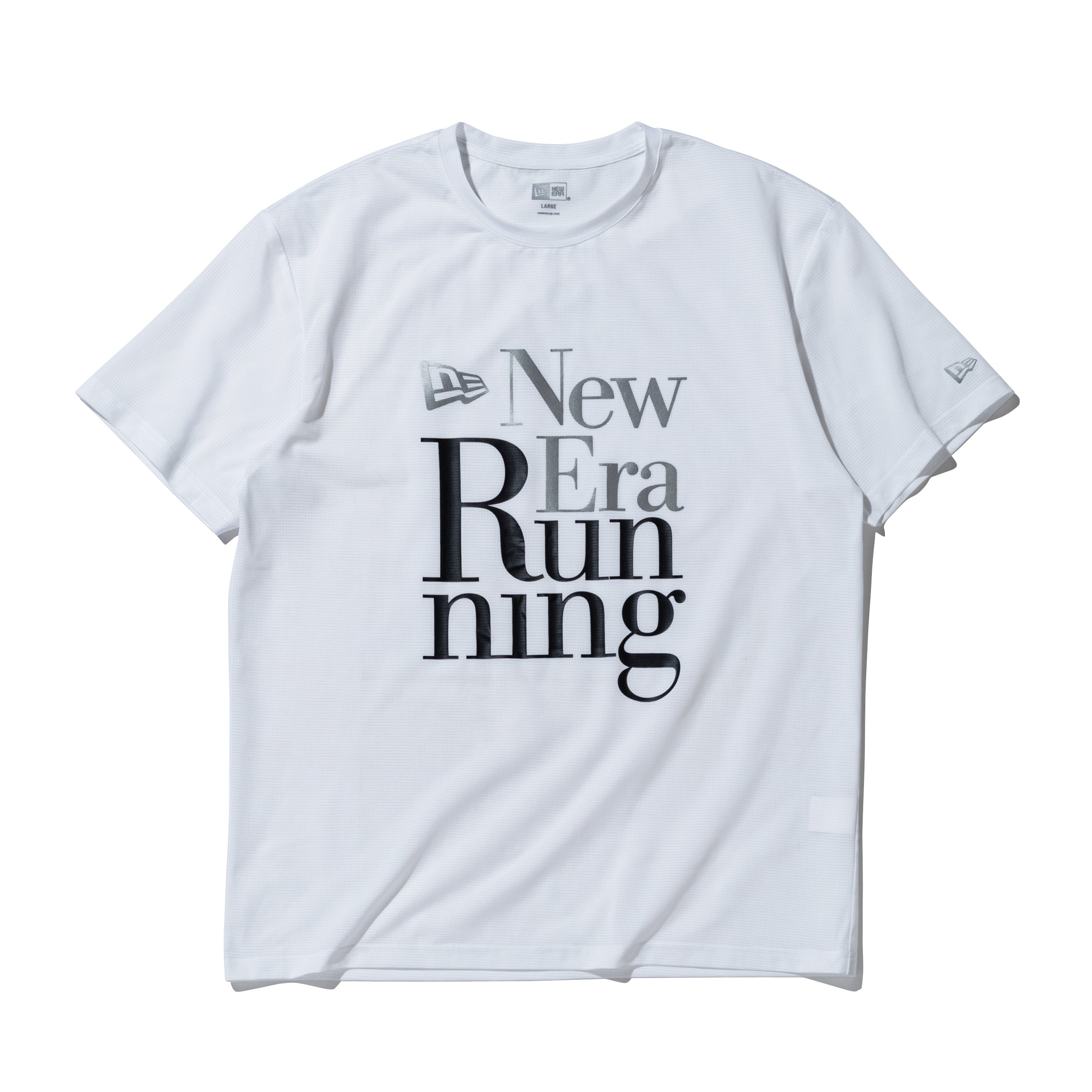 半袖 テックTシャツ New Era Running ホワイト | パフォーマンスアパレル ランニング
