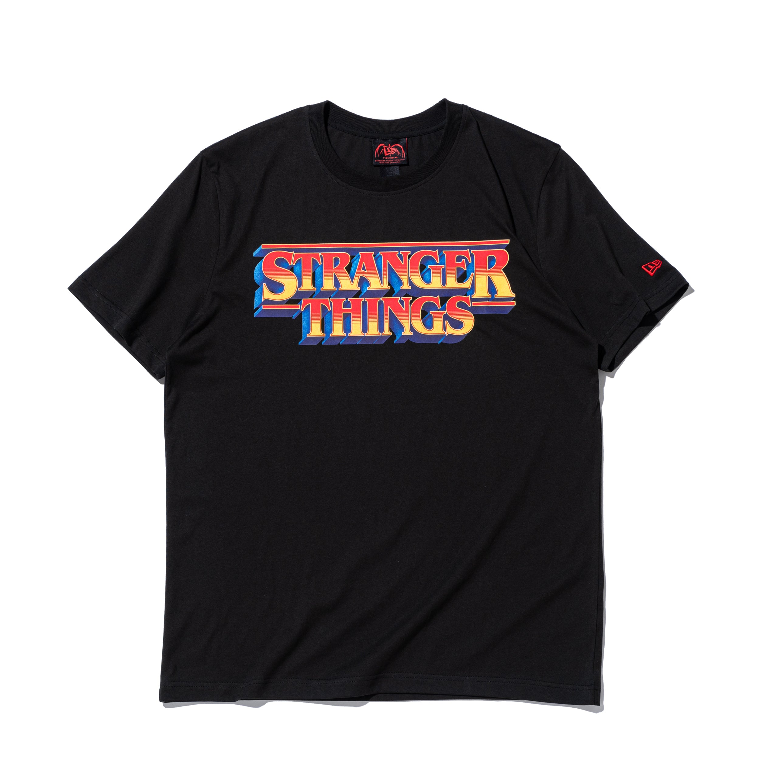 半袖 コットン Tシャツ NETFLIX STRANGER THINGS ストレンジャー・シングス ブラック