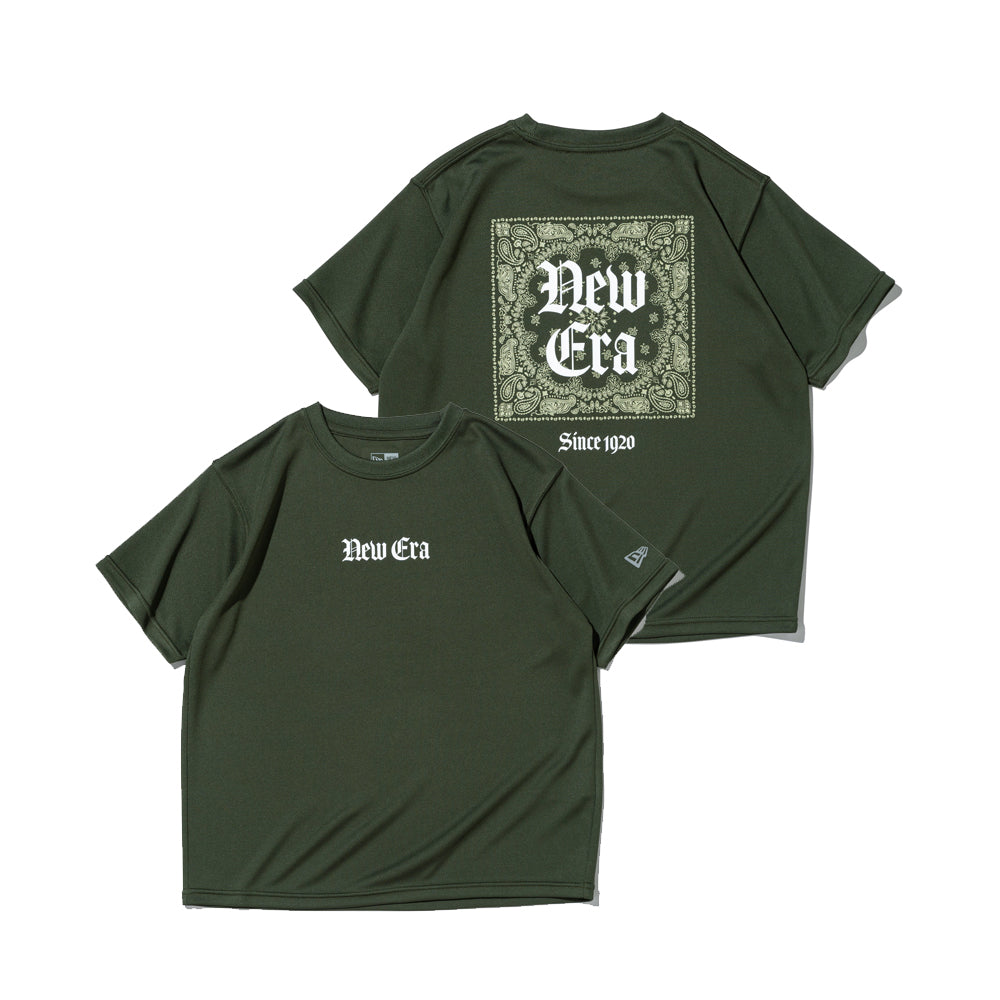 キッズ Youth 半袖 テック Tシャツ Old English オリーブ | パフォーマンスアパレル