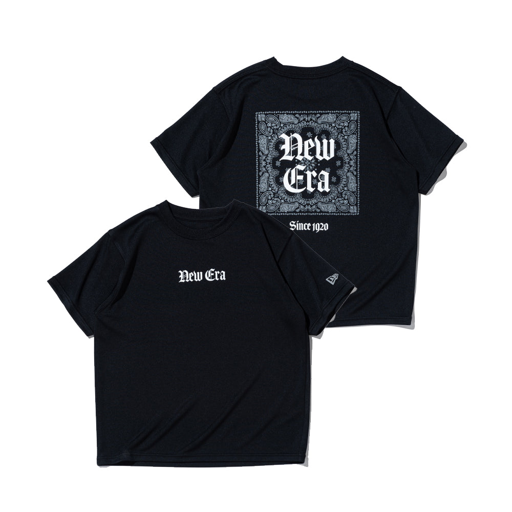 キッズ Youth 半袖 テック Tシャツ Old English ブラック | パフォーマンスアパレル