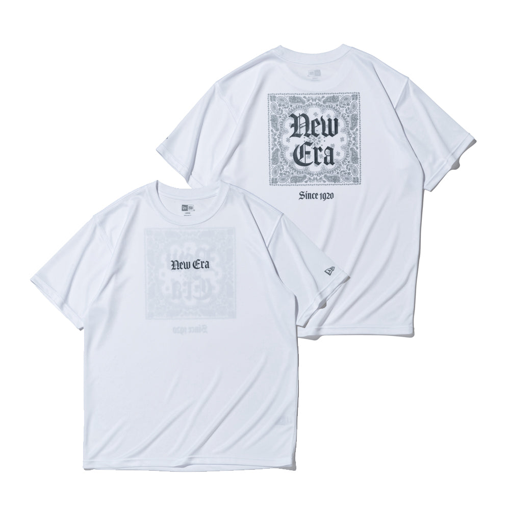 半袖 テック Tシャツ Old English ホワイト レギュラーフィット | パフォーマンスアパレル
