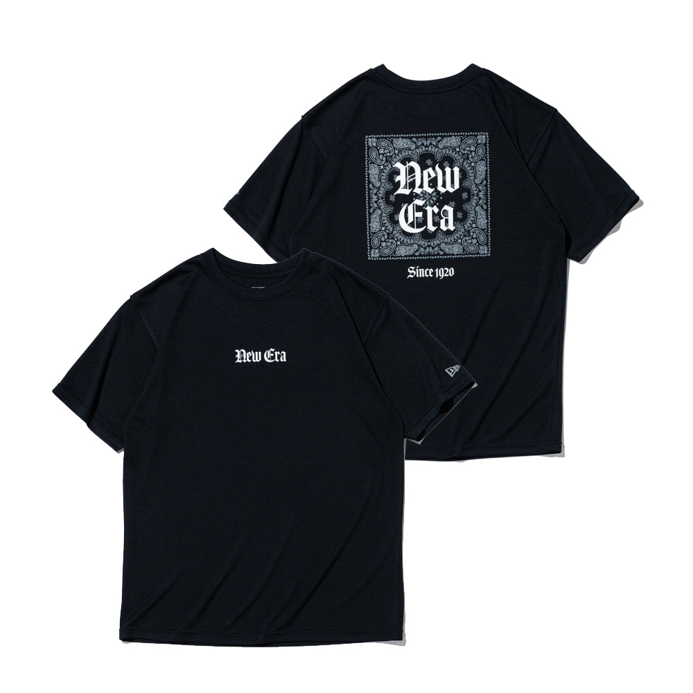 半袖 テック Tシャツ Old English ブラック レギュラーフィット | パフォーマンスアパレル