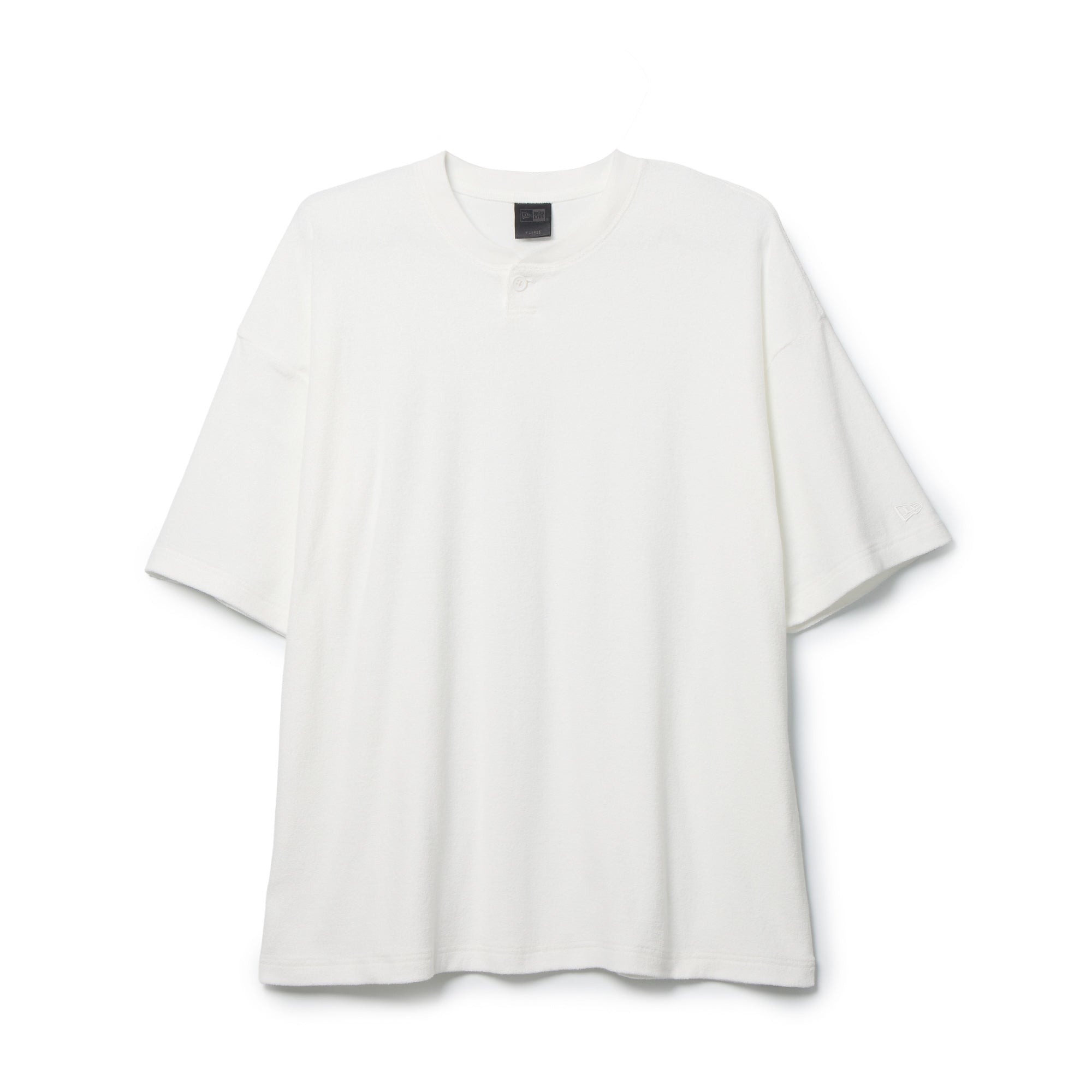 半袖 オーガニック パイル ヘンリーネック Tシャツ BLACK LABEL SS26 ホワイト