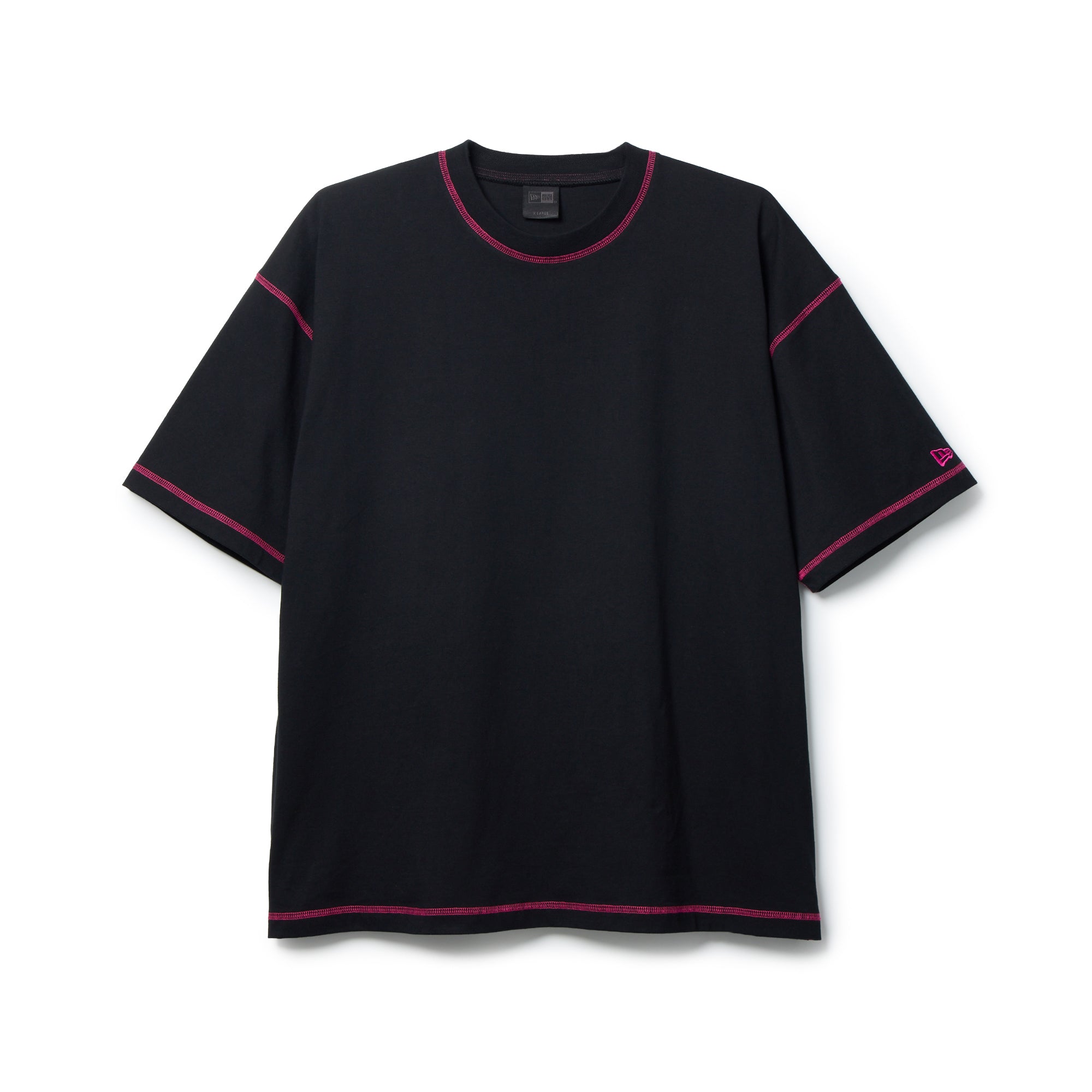 半袖 カラーステッチ Tシャツ BLACK LABEL SS26 ブラック